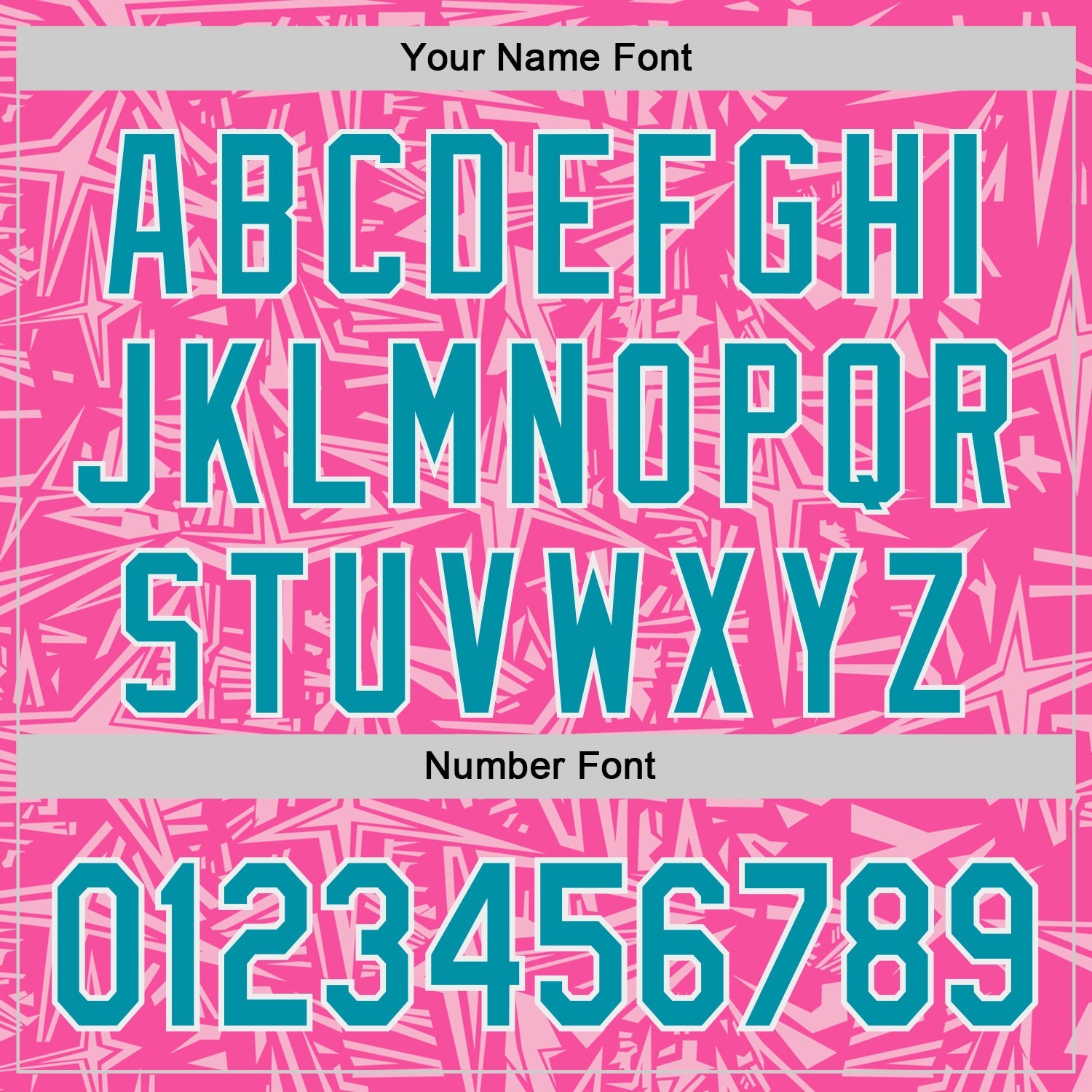 Custom Pink Teal Light Pink-White Geometric Cyber Starburst Authentic Baseball Jersey