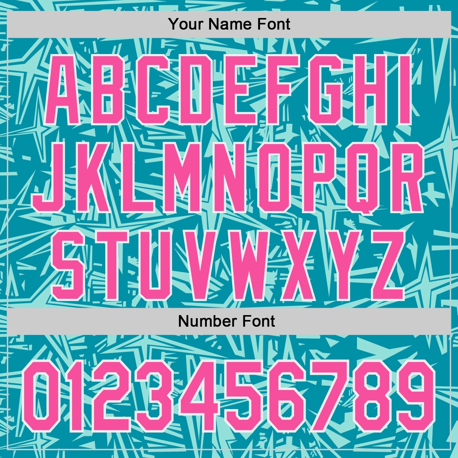 Custom Teal Pink Ice Blue-White Geometric Cyber Starburst Authentic Baseball Jersey