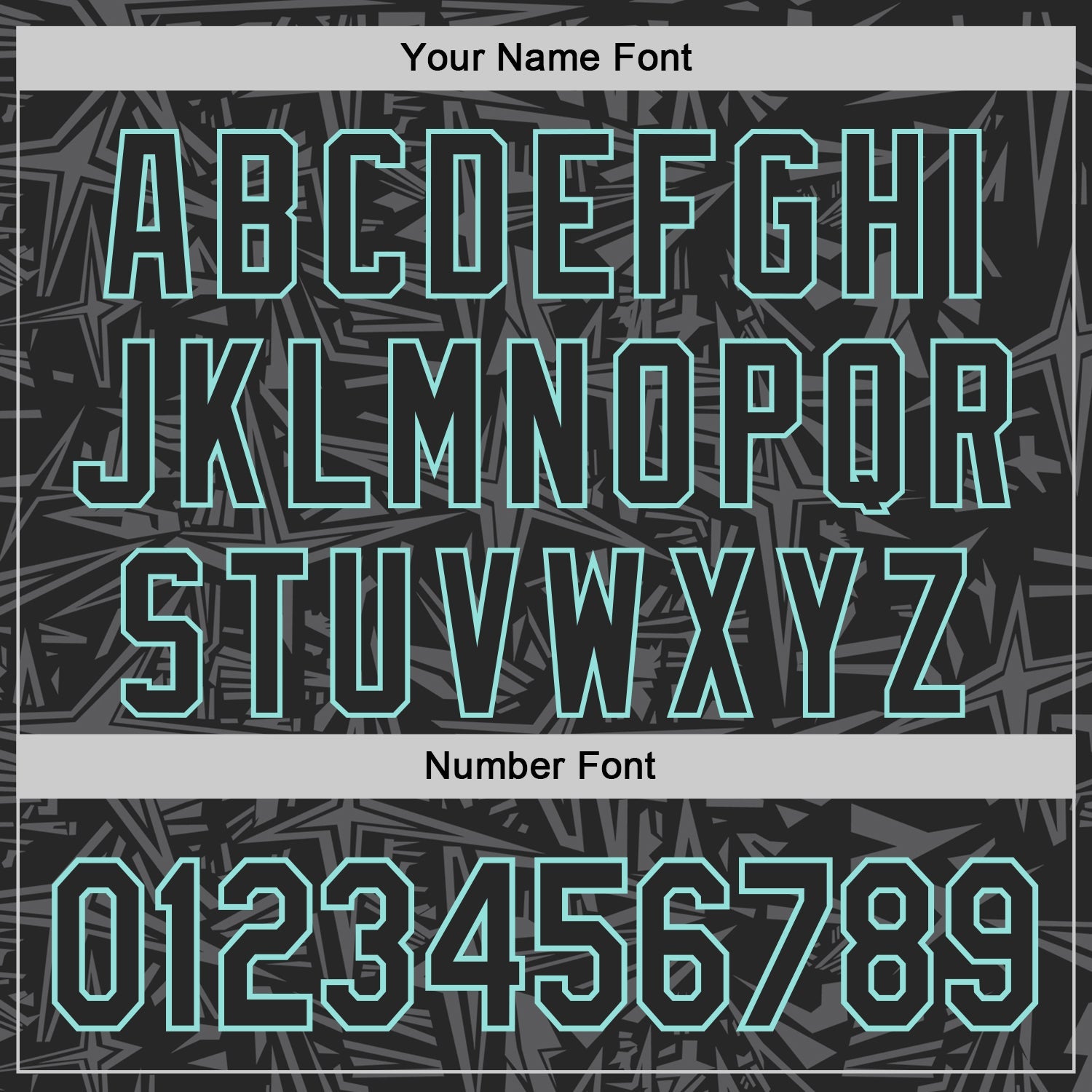 Custom Black Steel Gray-Ice Blue Geometric Cyber Starburst Authentic Baseball Jersey