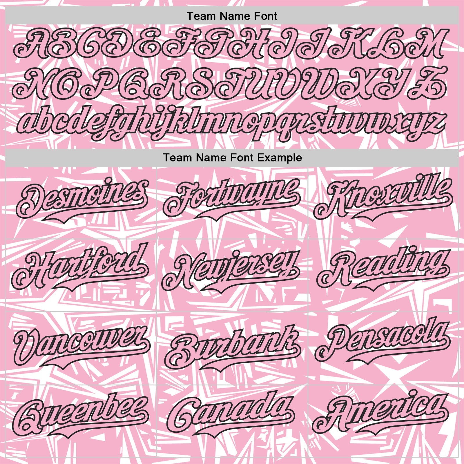 Custom Light Pink White-Black Geometric Cyber Starburst Authentic Baseball Jersey
