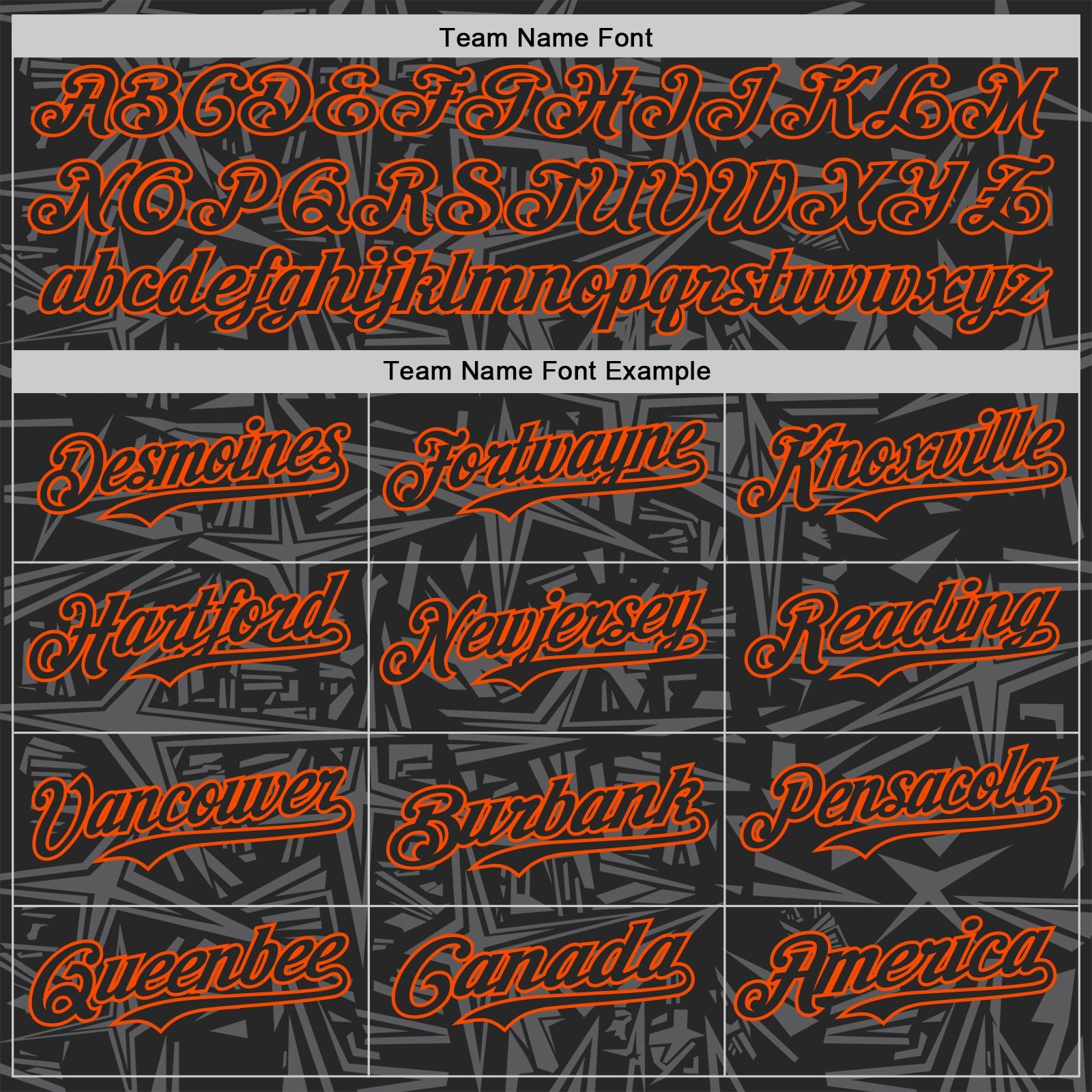 Custom Black Steel Gray-Orange Geometric Cyber Starburst Authentic Baseball Jersey