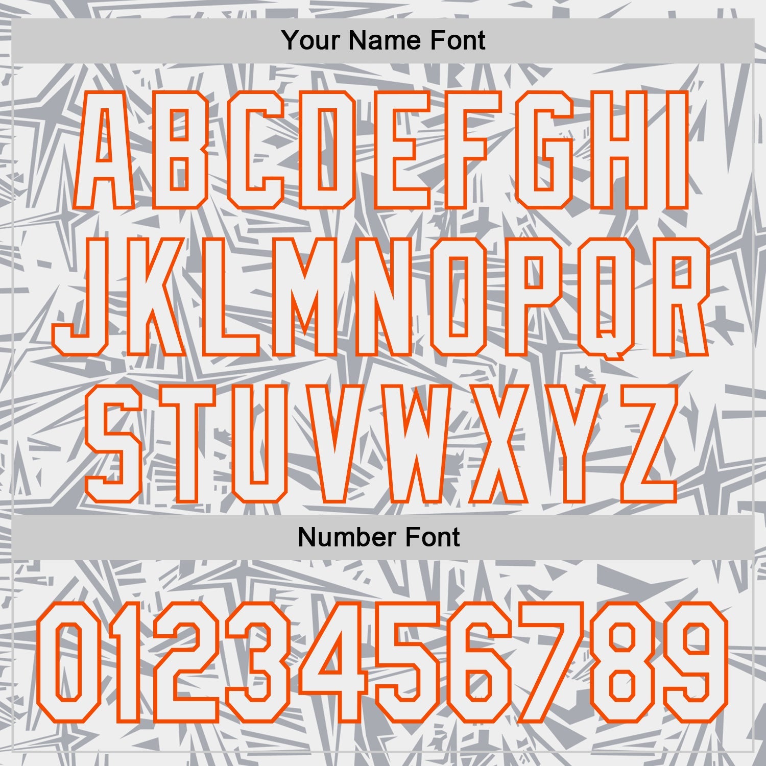 Custom White Gray-Orange Geometric Cyber Starburst Authentic Baseball Jersey
