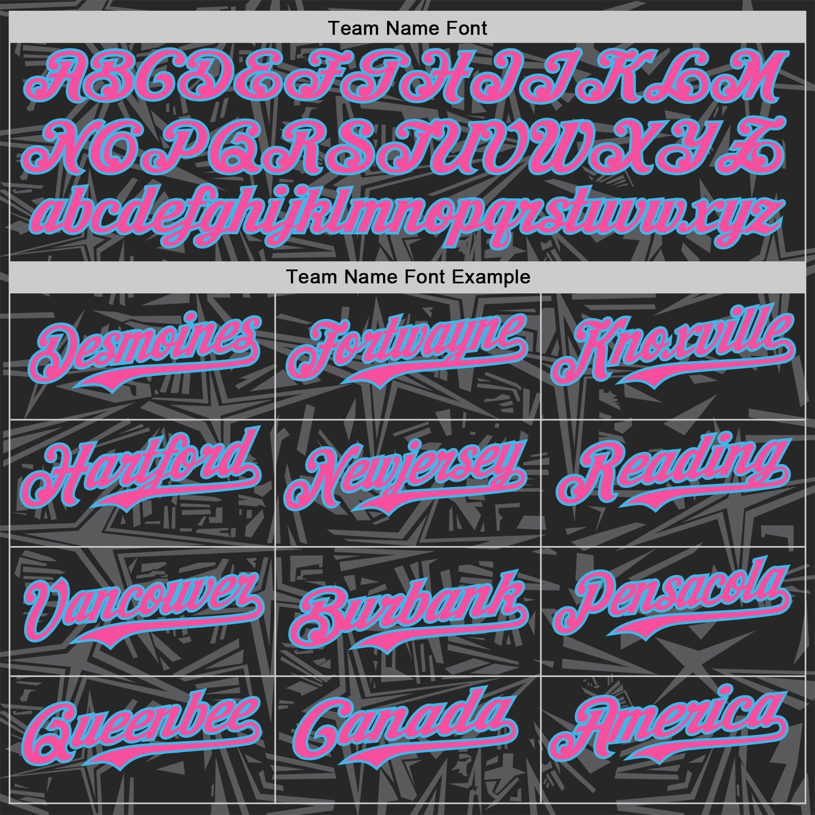 Custom Black Pink Steel Gray-Sky Blue Geometric Cyber Starburst Authentic Baseball Jersey