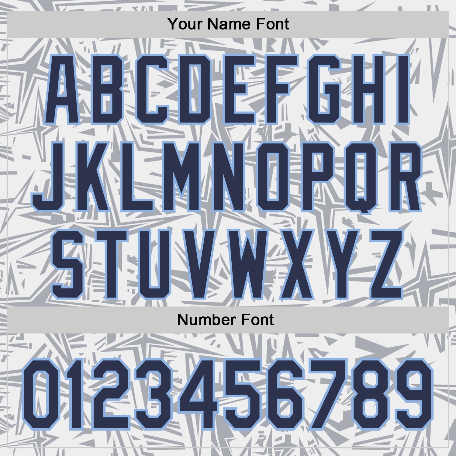 Custom White Navy Gray-Light Blue Geometric Cyber Starburst Authentic Baseball Jersey