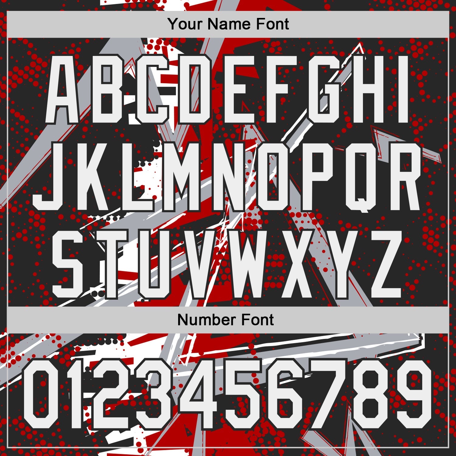 Custom Black White Red-Gray Geometric Shards Dot Grid Authentic Baseball Jersey