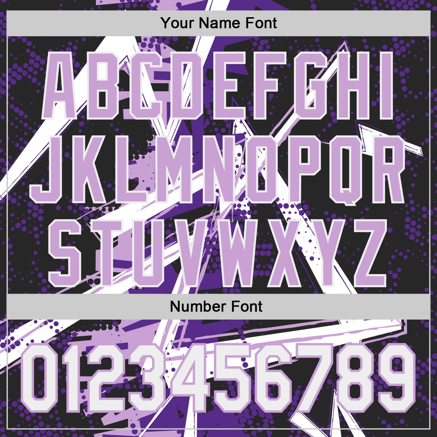 Custom Black White-Light Purple Geometric Shards Dot Grid Authentic Baseball Jersey