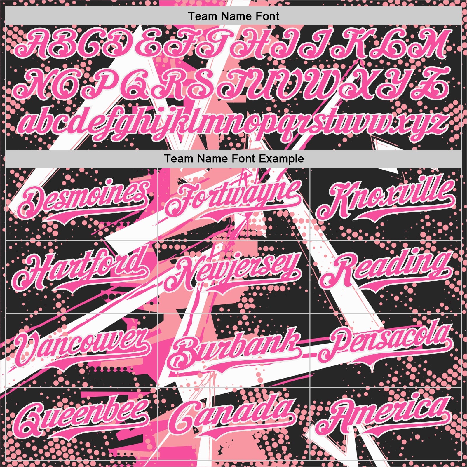Custom Black White Medium Pink-Pink Geometric Shards Dot Grid Authentic Baseball Jersey