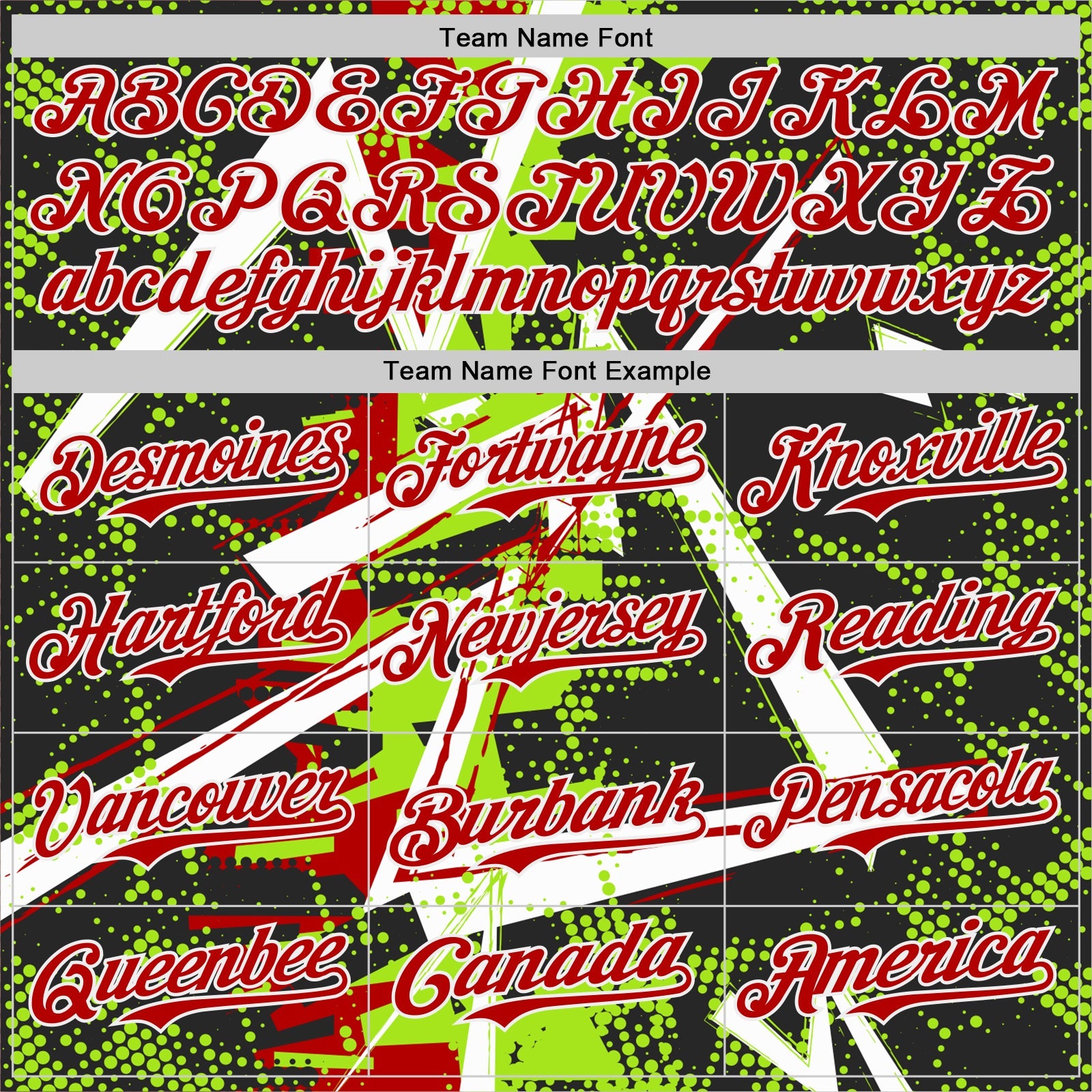 Custom Black White Neon Green-Red Geometric Shards Dot Grid Authentic Baseball Jersey