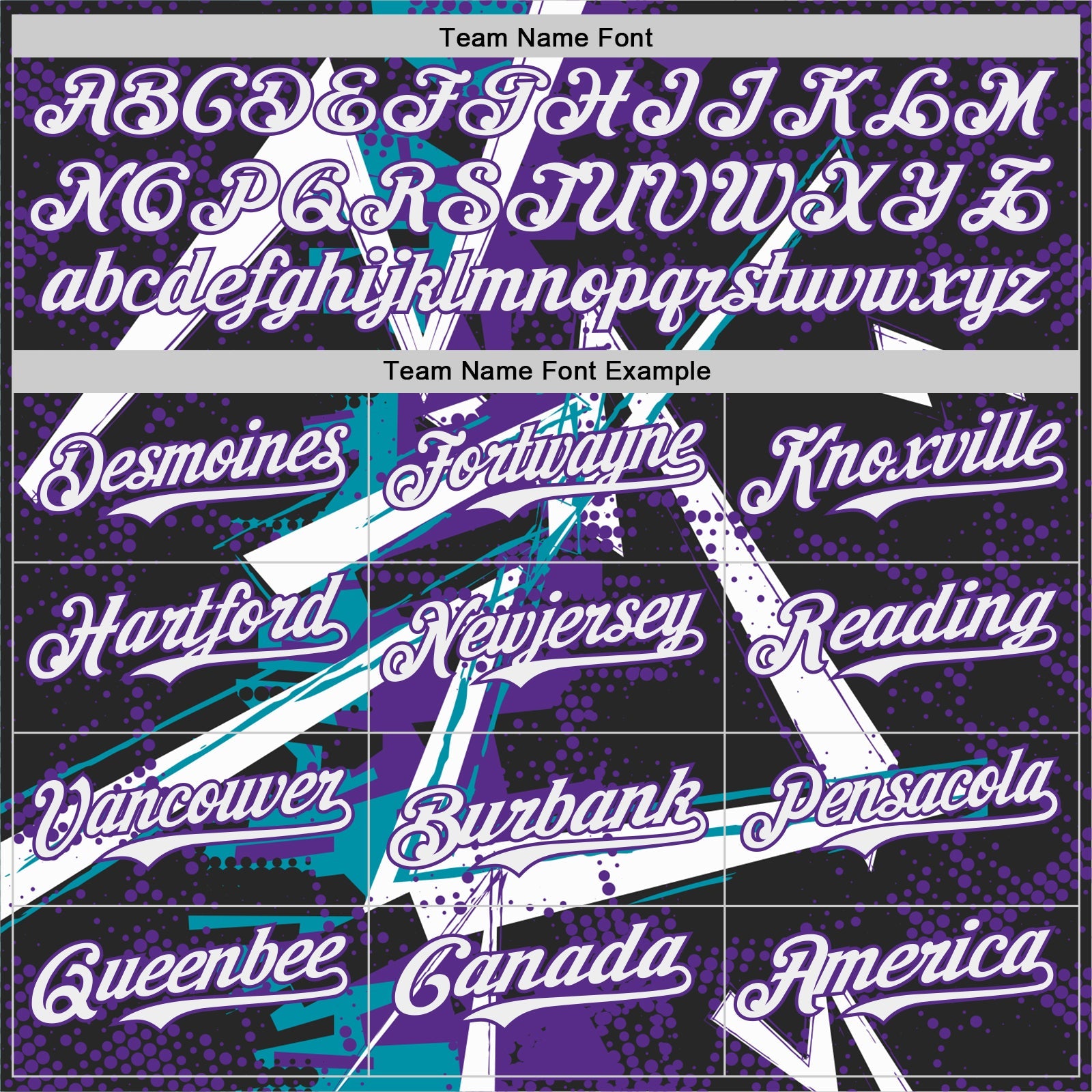 Custom Black White Teal-Purple Geometric Shards Dot Grid Authentic Baseball Jersey