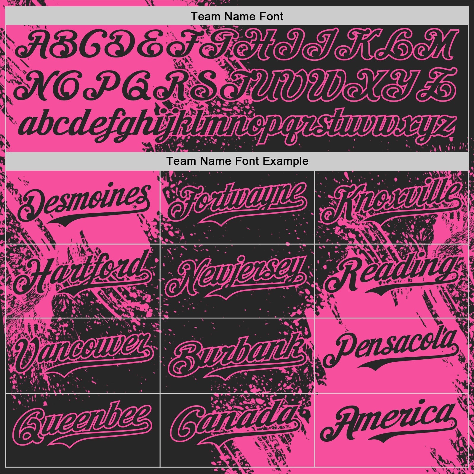 Custom Black-Pink Abstract Brush Stroke Authentic Baseball Jersey