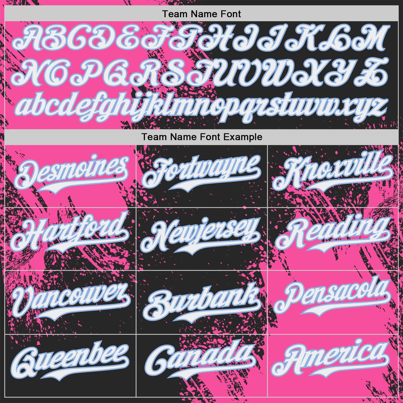 Custom Black White Pink-Light Blue Abstract Brush Stroke Authentic Baseball Jersey