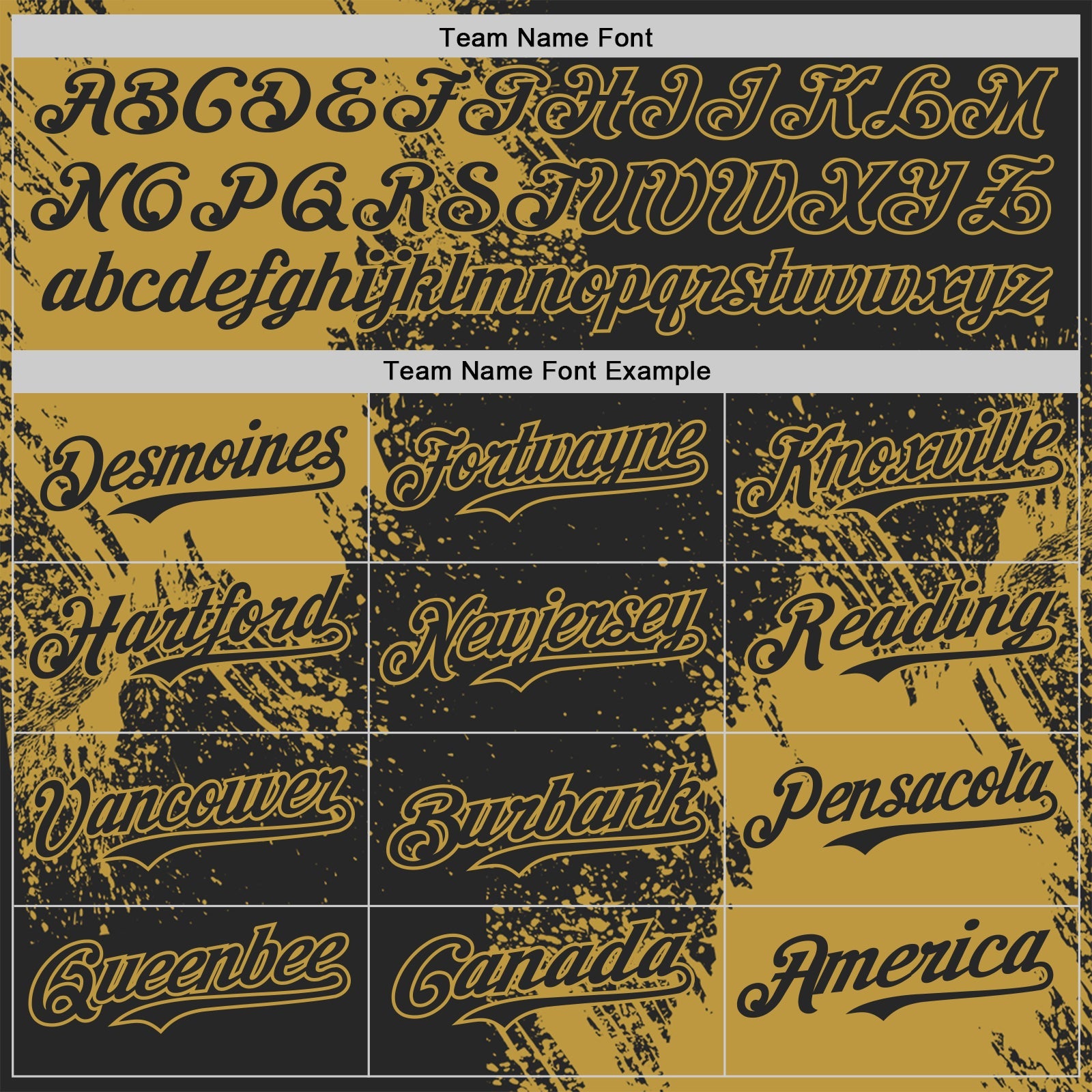 Custom Black-Old Gold Abstract Brush Stroke Authentic Baseball Jersey