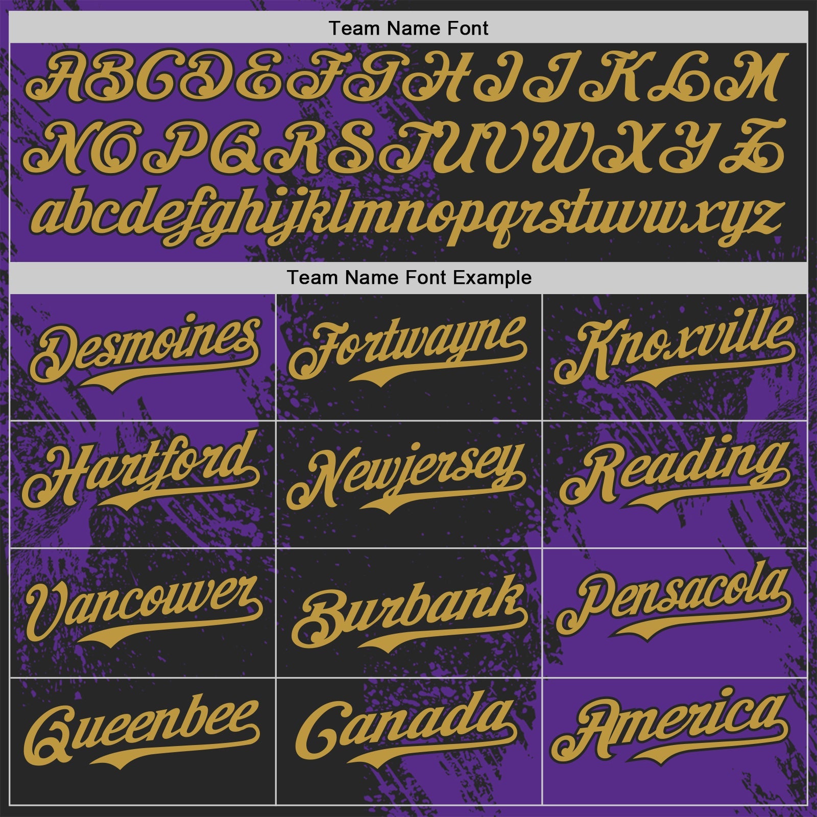 Custom Black Old Gold-Purple Abstract Brush Stroke Authentic Baseball Jersey
