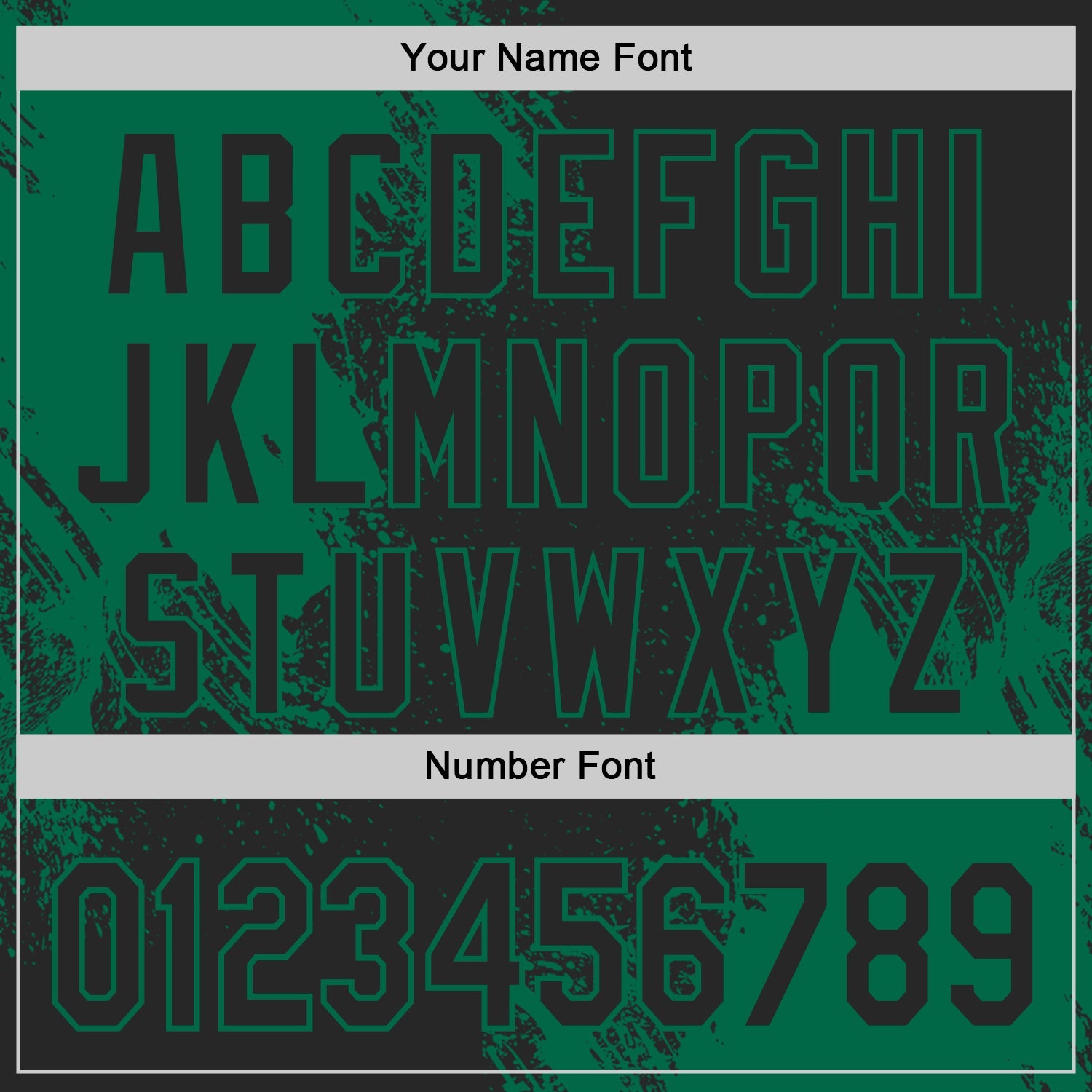 Custom Black-Kelly Green Abstract Brush Stroke Authentic Baseball Jersey