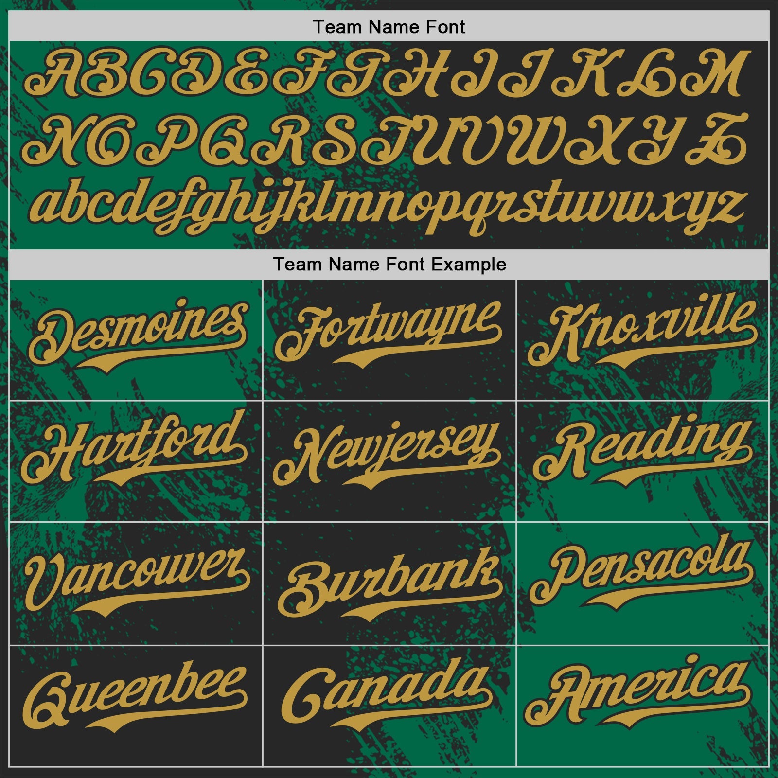 Custom Black Old Gold-Kelly Green Abstract Brush Stroke Authentic Baseball Jersey