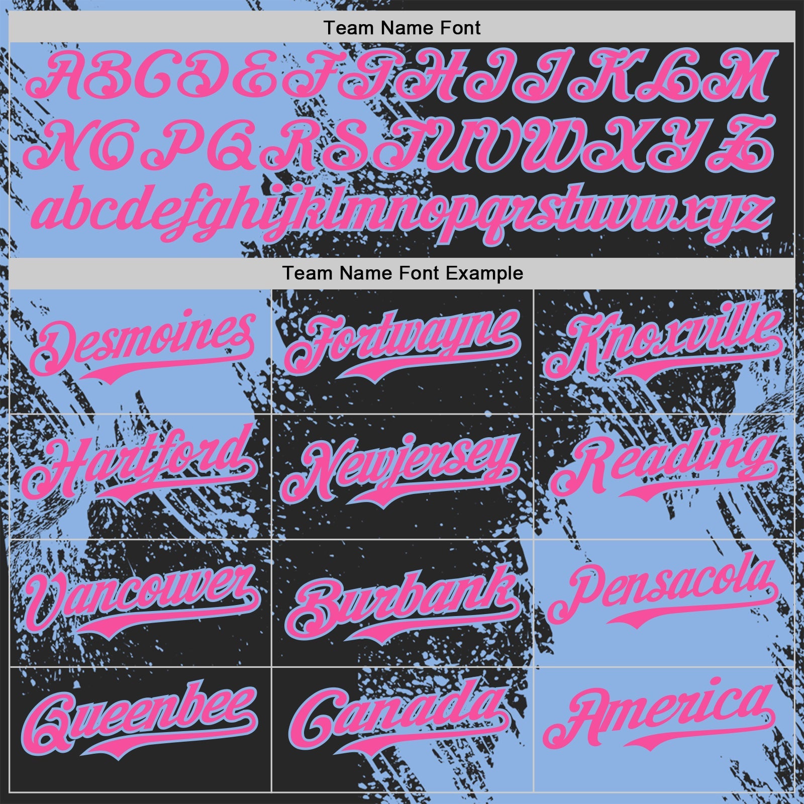 Custom Black Pink-Light Blue Abstract Brush Stroke Authentic Baseball Jersey