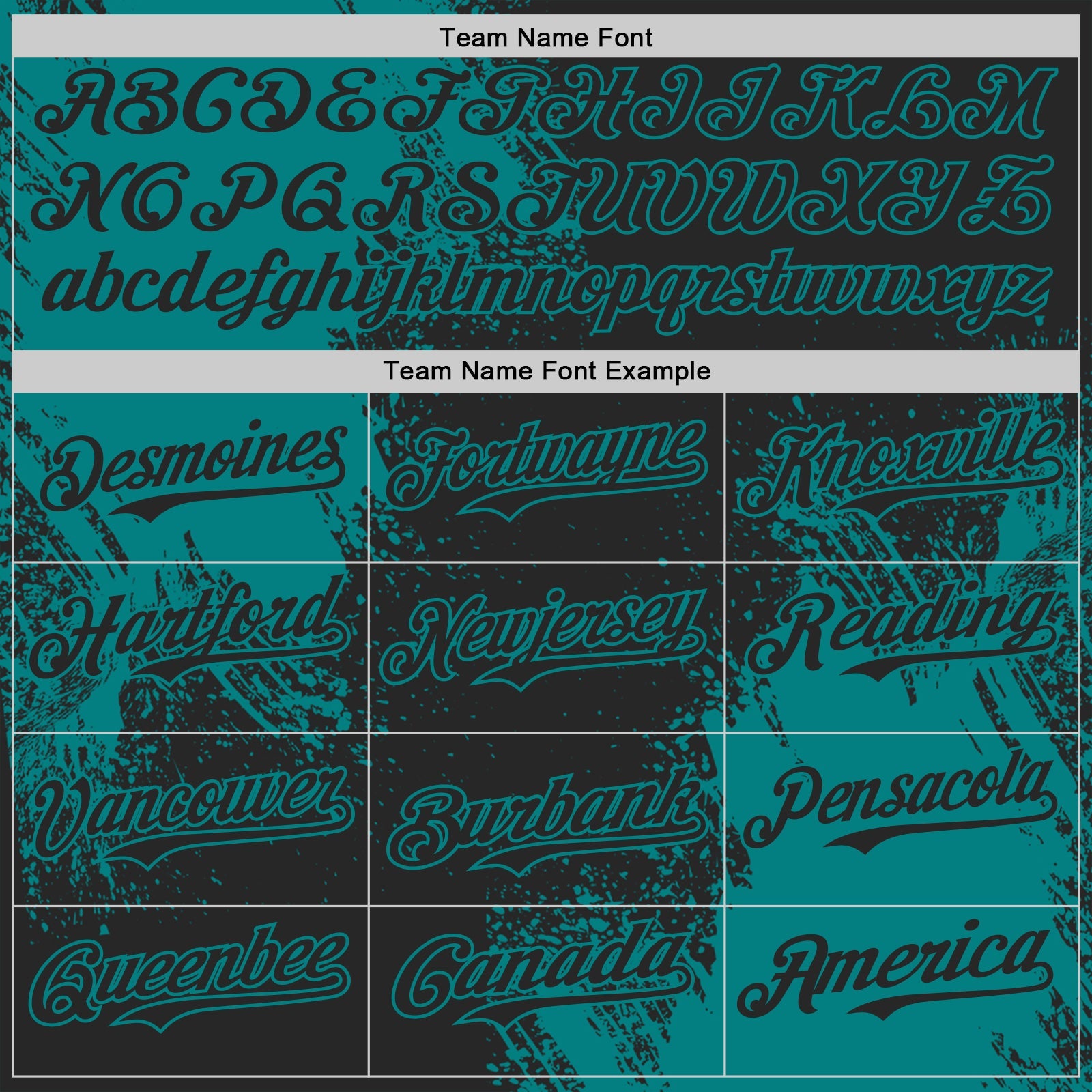 Custom Black-Teal Abstract Brush Stroke Authentic Baseball Jersey