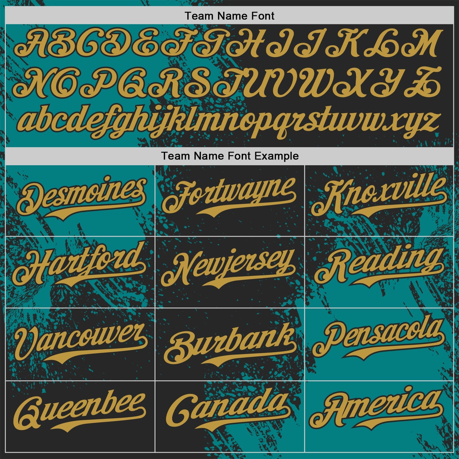 Custom Black Old Gold-Teal Abstract Brush Stroke Authentic Baseball Jersey