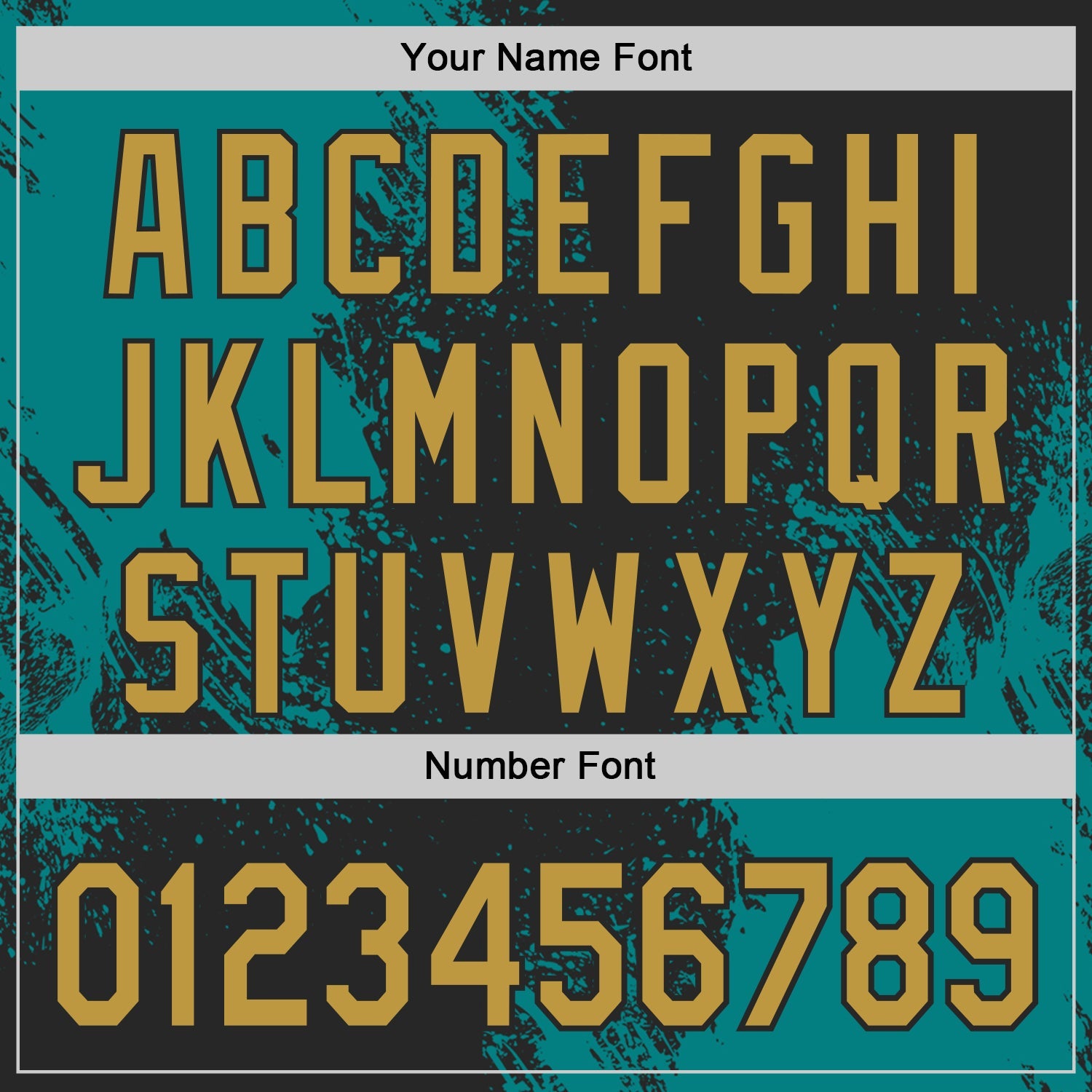 Custom Black Old Gold-Teal Abstract Brush Stroke Authentic Baseball Jersey