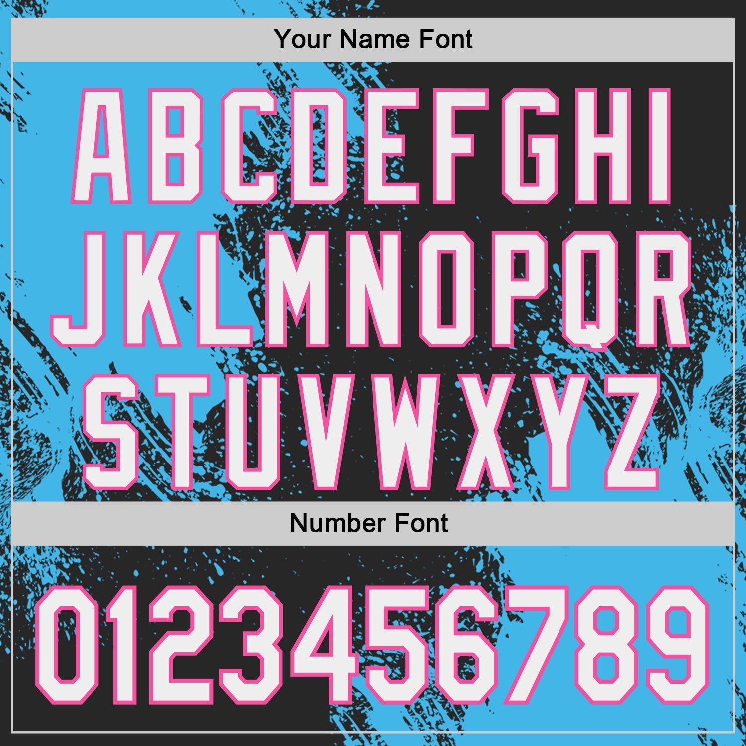 Custom Black White Sky Blue-Pink Abstract Brush Stroke Authentic Baseball Jersey