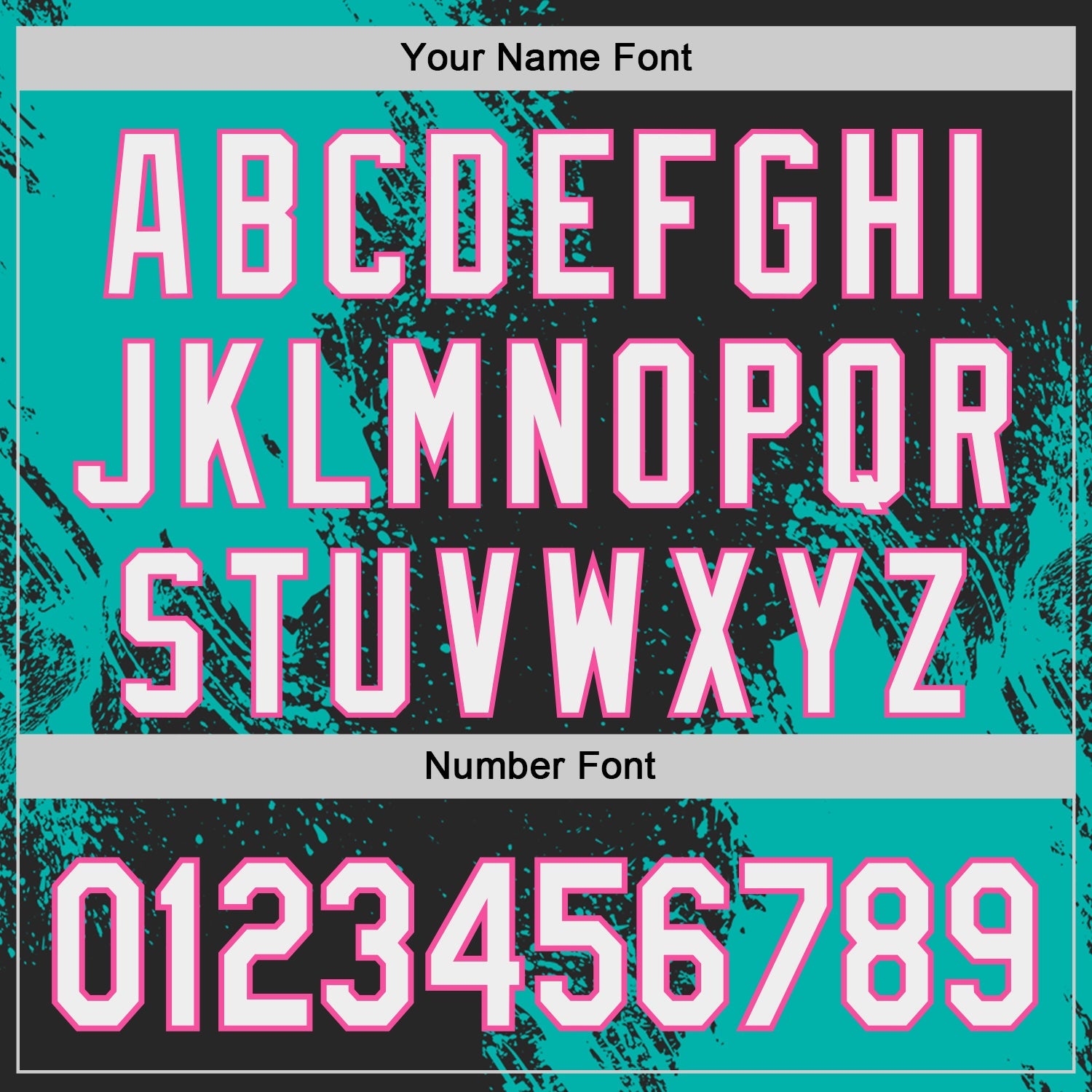 Custom Black White Aqua-Pink Abstract Brush Stroke Authentic Baseball Jersey
