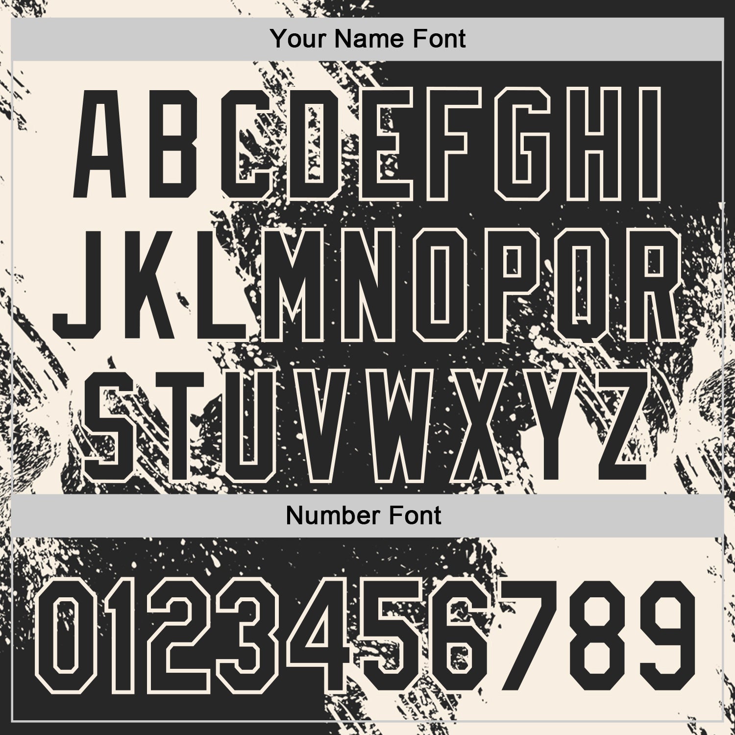 Custom Black-Cream Abstract Brush Stroke Authentic Baseball Jersey