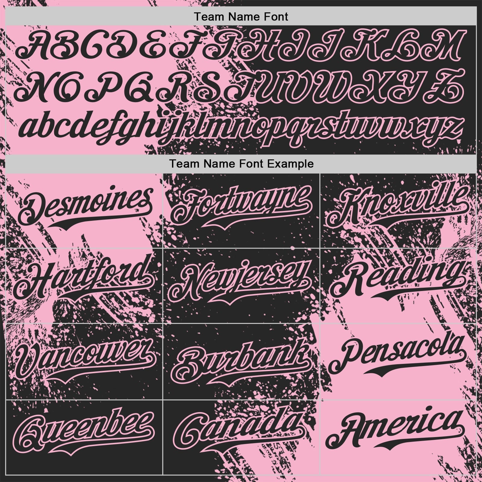 Custom Black-Light Pink Abstract Brush Stroke Authentic Baseball Jersey