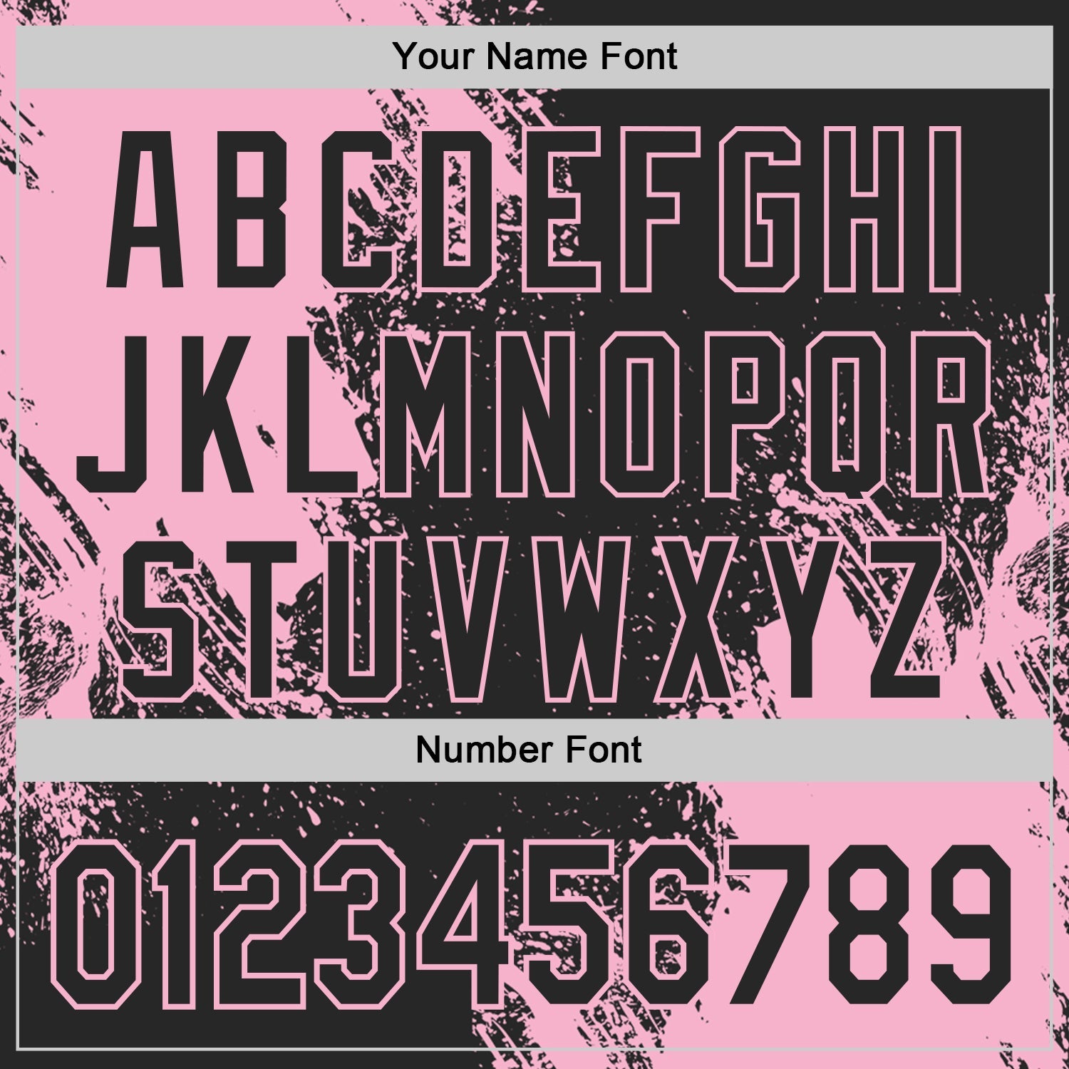 Custom Black-Light Pink Abstract Brush Stroke Authentic Baseball Jersey