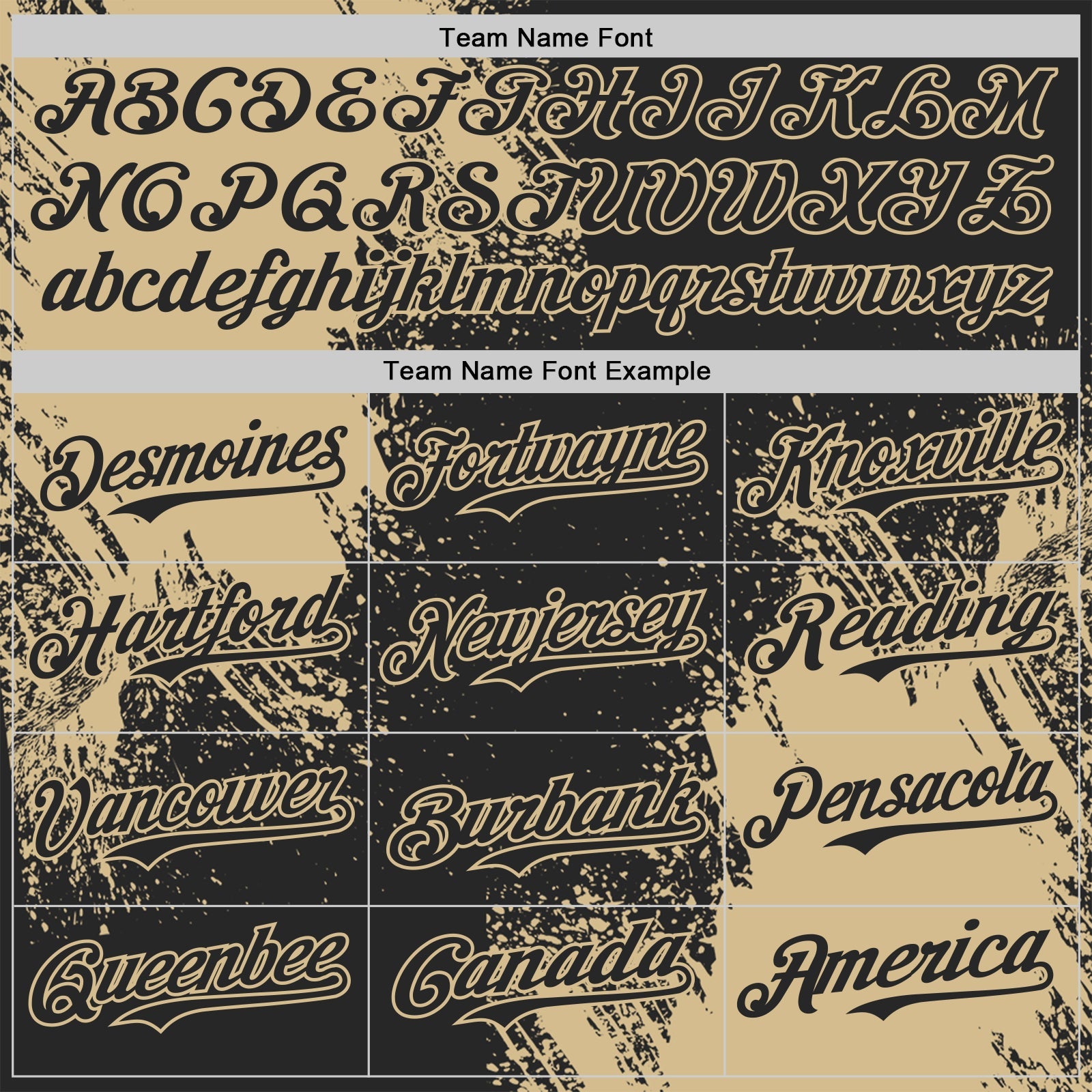 Custom Black-Vegas Gold Abstract Brush Stroke Authentic Baseball Jersey