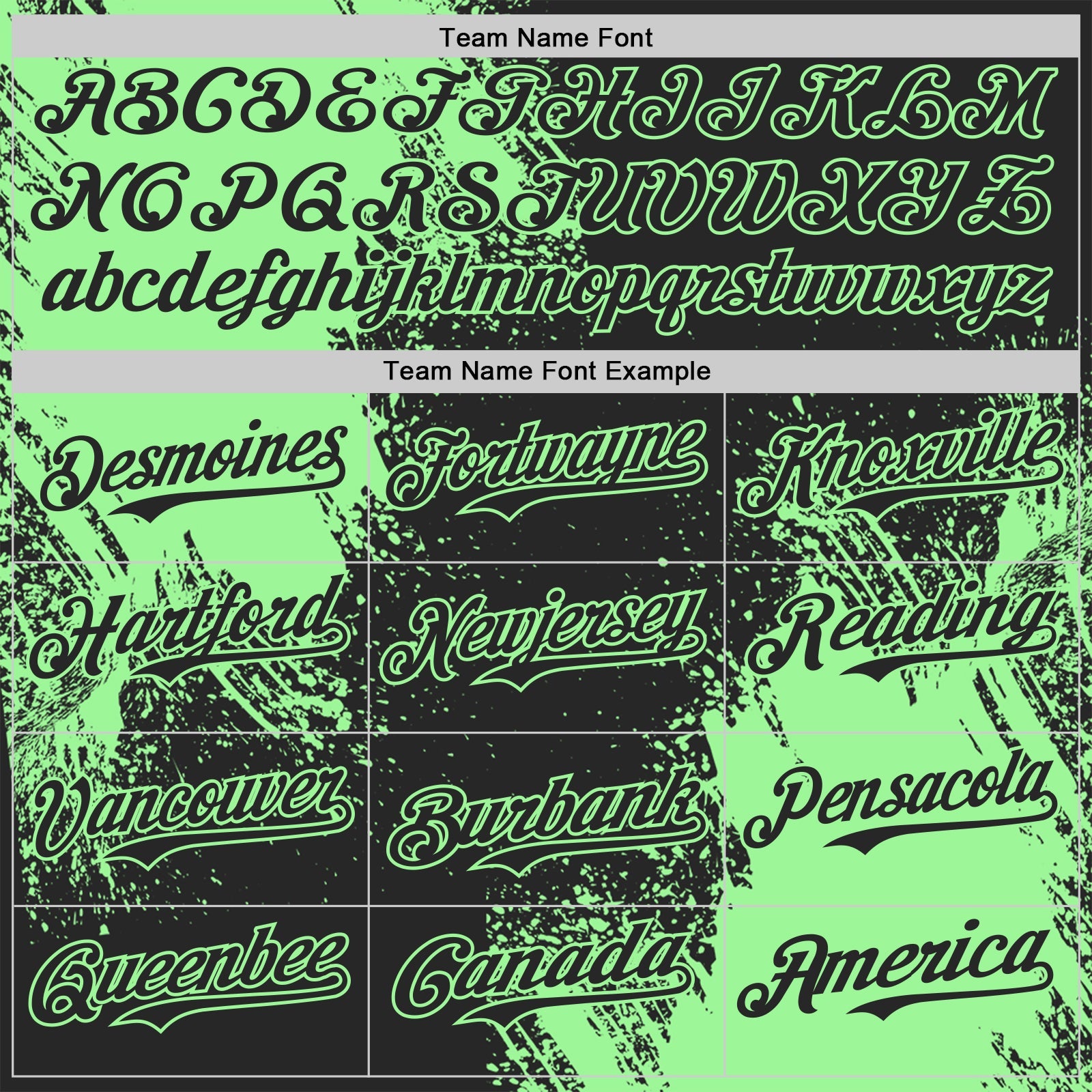 Custom Black-Pea Green Abstract Brush Stroke Authentic Baseball Jersey