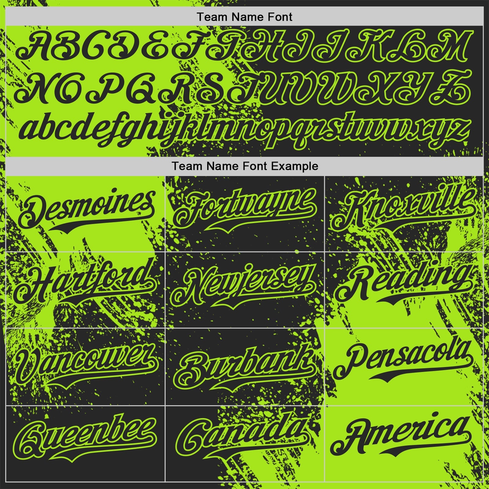 Custom Black-Neon Green Abstract Brush Stroke Authentic Baseball Jersey