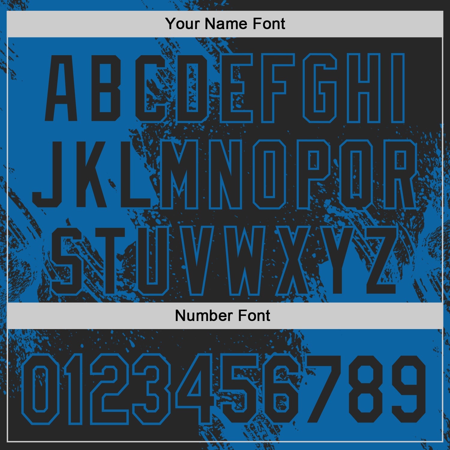 Custom Black-Blue Abstract Brush Stroke Authentic Baseball Jersey