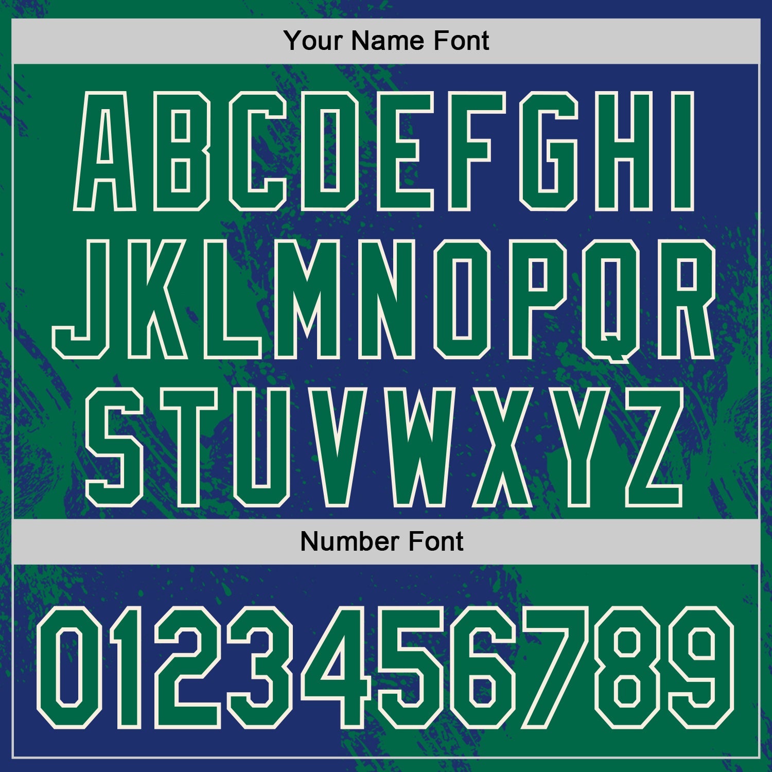 Custom Royal Kelly Green-Cream Abstract Brush Stroke Authentic Baseball Jersey