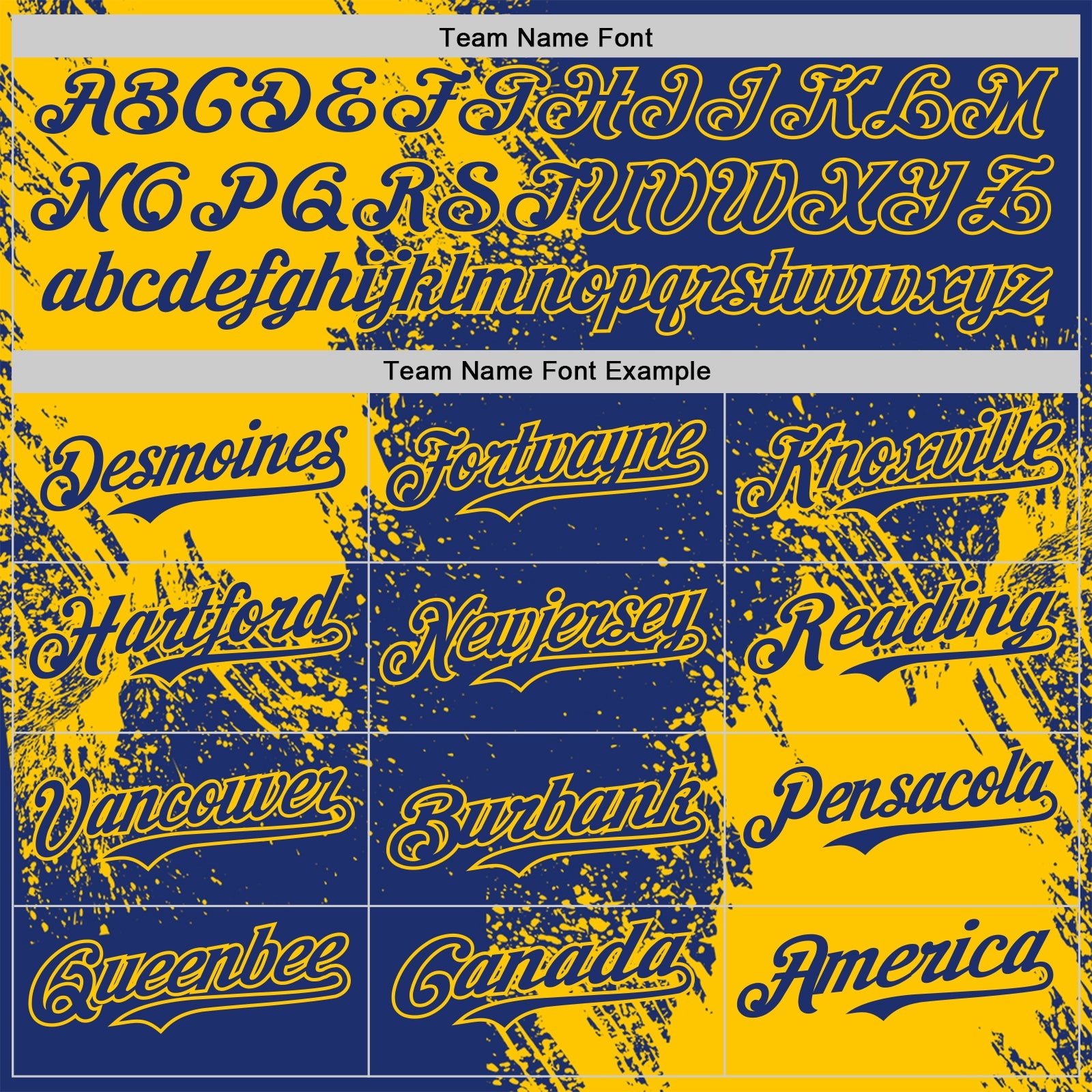 Custom Royal-Yellow Abstract Brush Stroke Authentic Baseball Jersey
