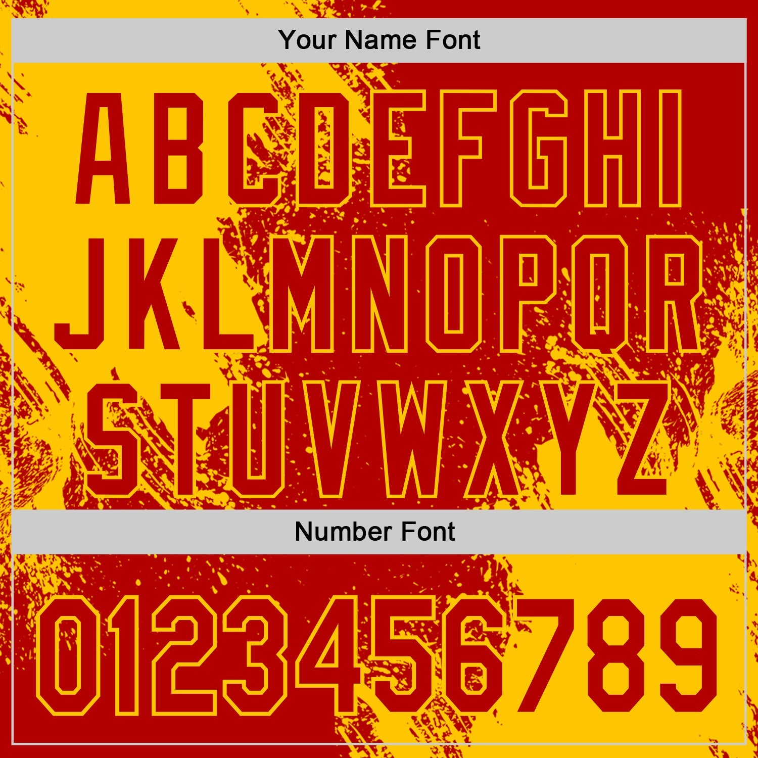 Custom Red-Yellow Abstract Brush Stroke Authentic Baseball Jersey