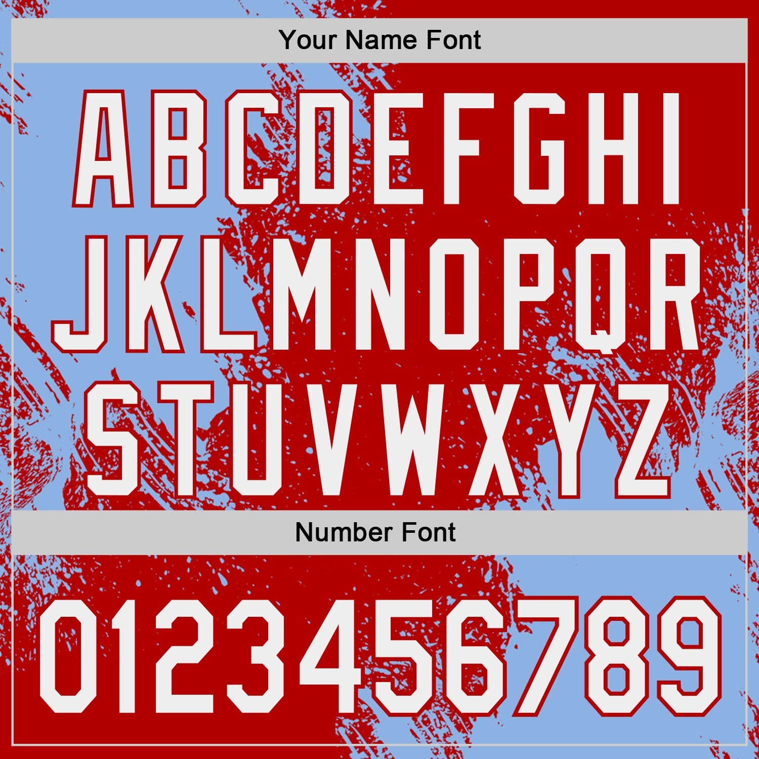 Custom Red White-Light Blue Abstract Brush Stroke Authentic Baseball Jersey
