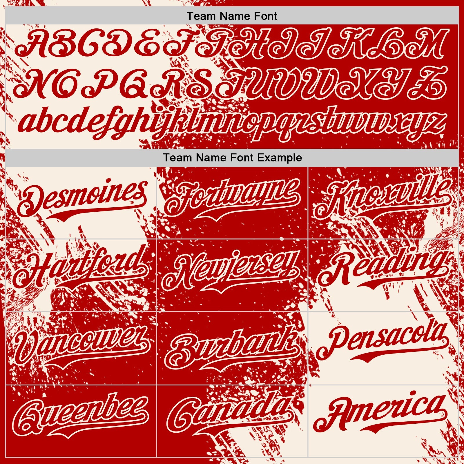 Custom Red-Cream Abstract Brush Stroke Authentic Baseball Jersey