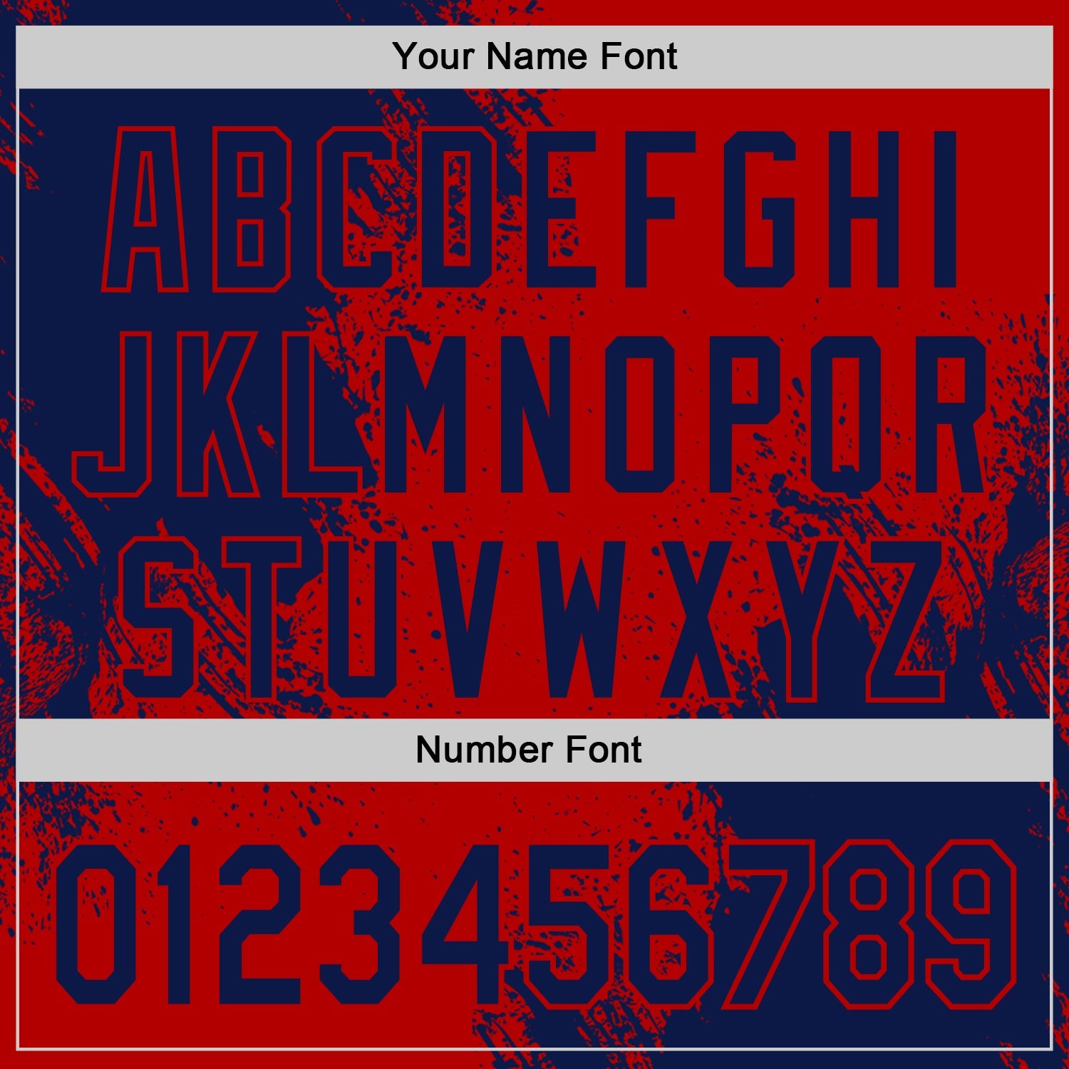 Custom Red-Navy Abstract Brush Stroke Authentic Baseball Jersey