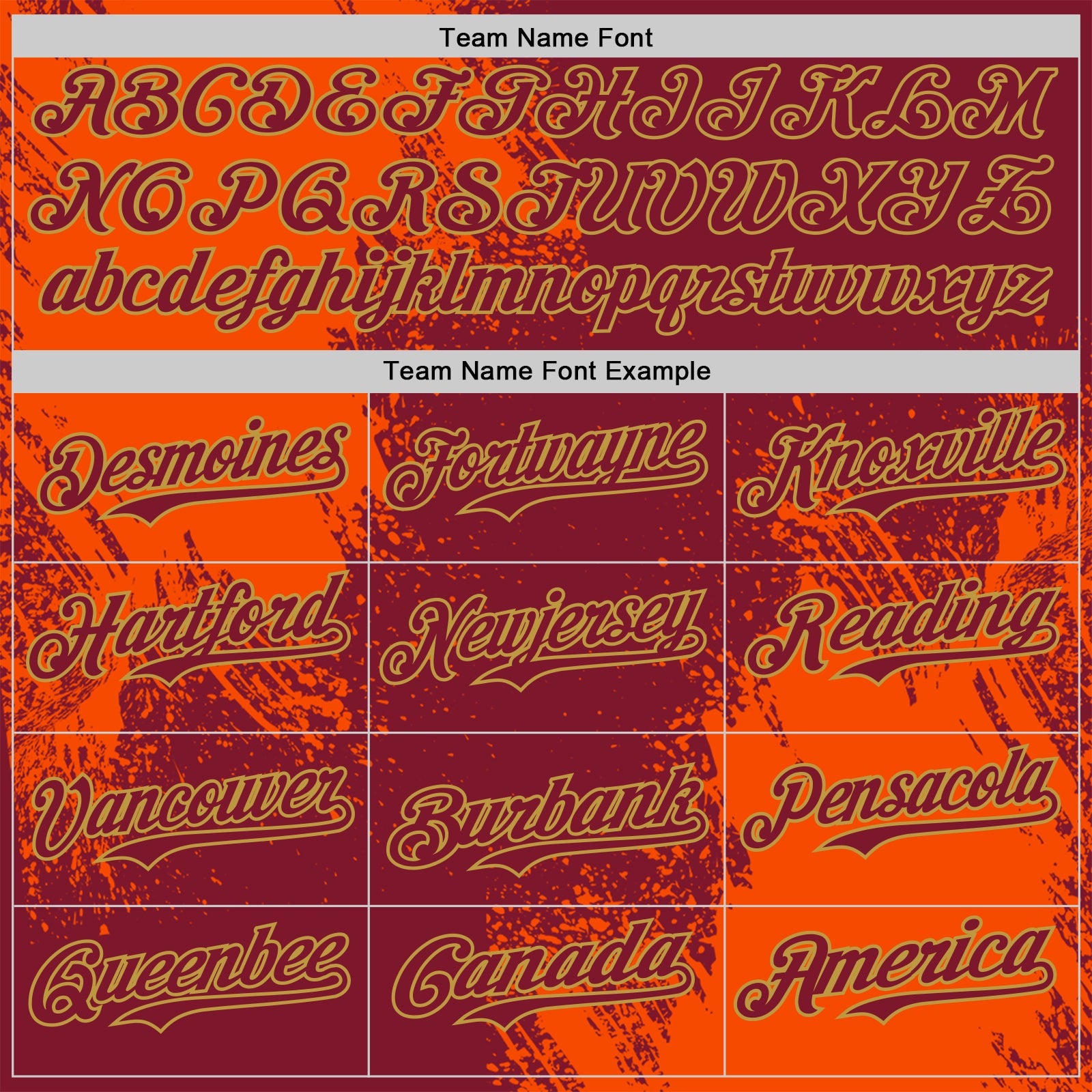Custom Crimson Orange-Old Gold Abstract Brush Stroke Authentic Baseball Jersey