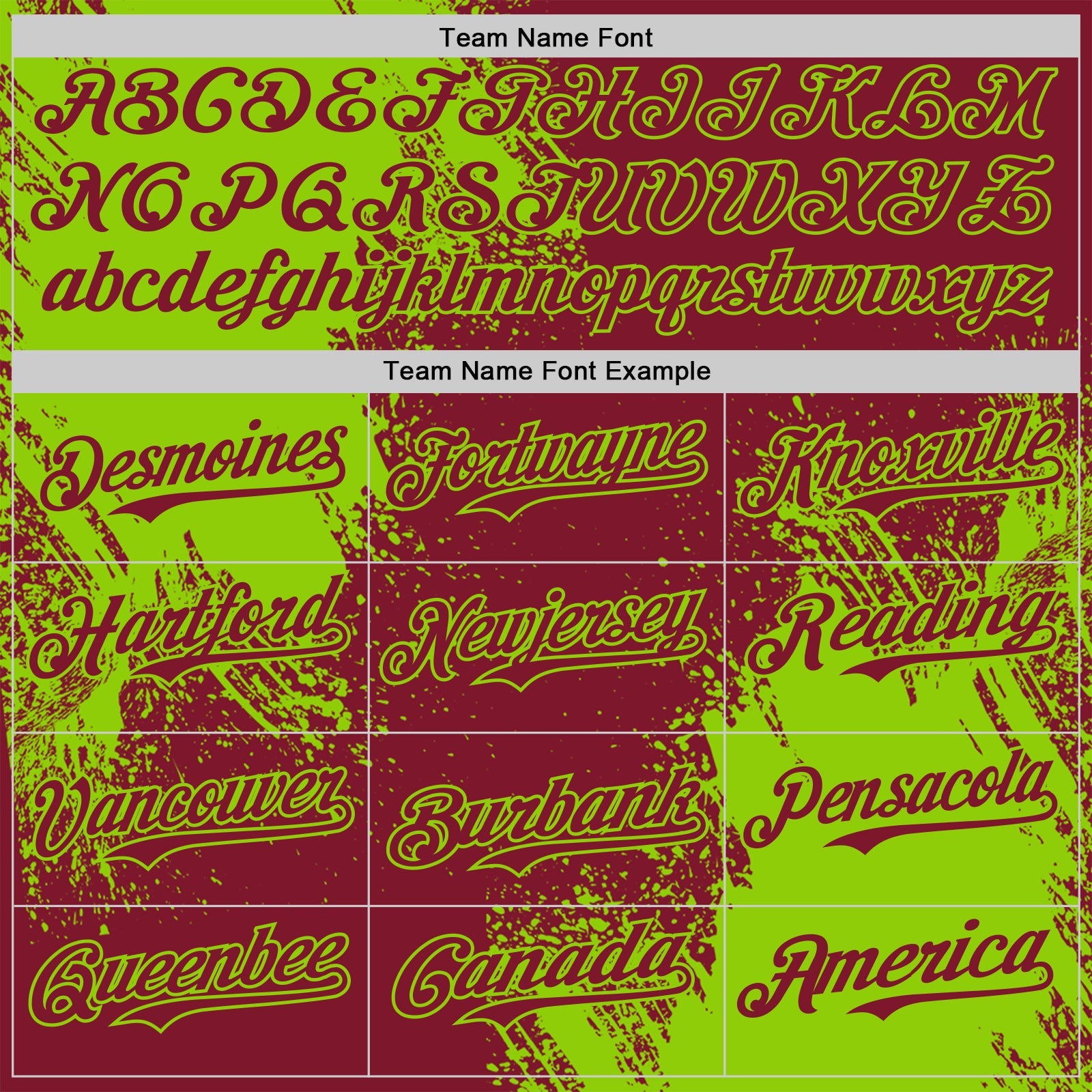 Custom Crimson-Neon Green Abstract Brush Stroke Authentic Baseball Jersey