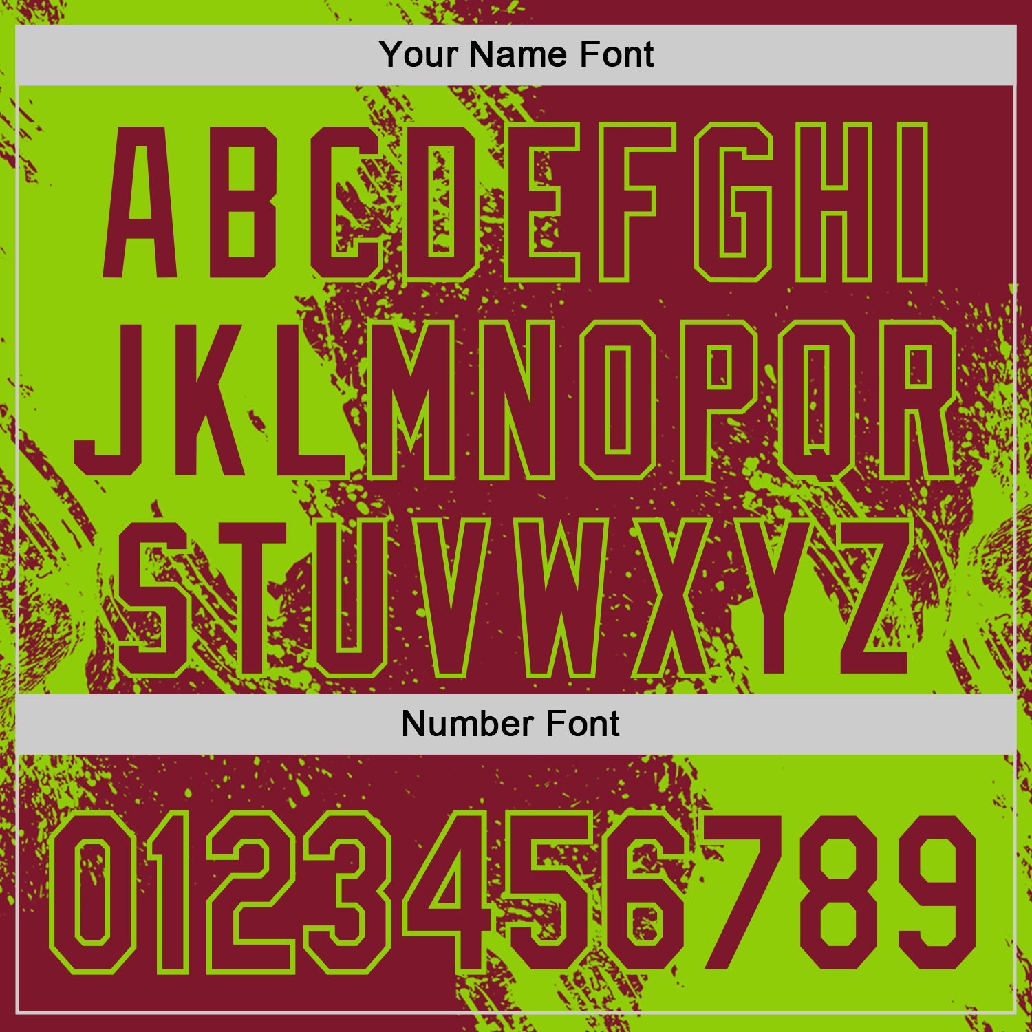 Custom Crimson-Neon Green Abstract Brush Stroke Authentic Baseball Jersey