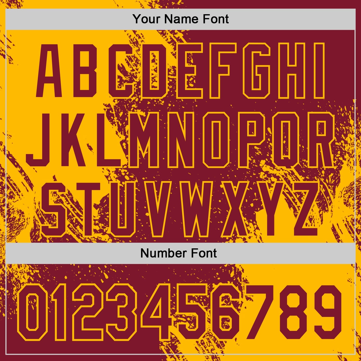 Custom Crimson-Gold Abstract Brush Stroke Authentic Baseball Jersey