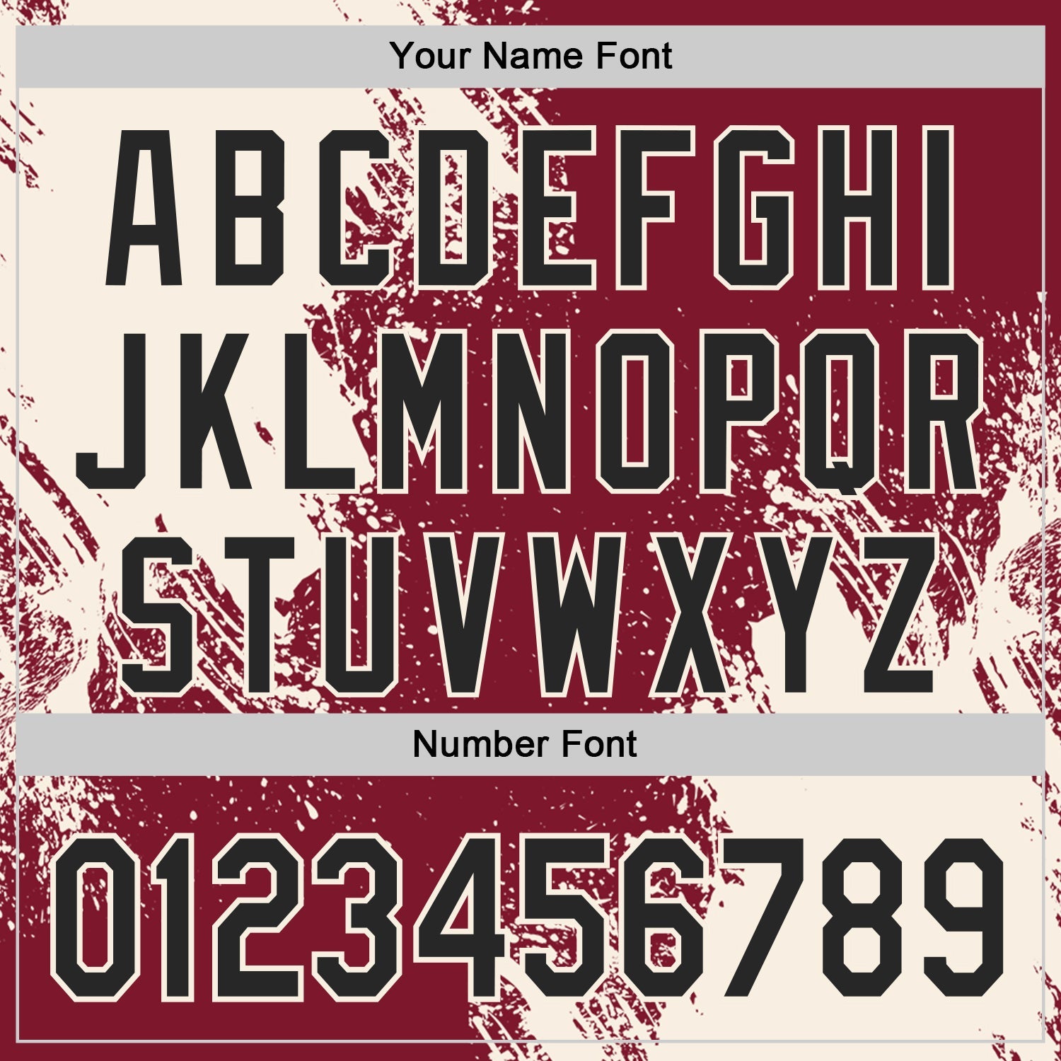 Custom Crimson Black-Cream Abstract Brush Stroke Authentic Baseball Jersey