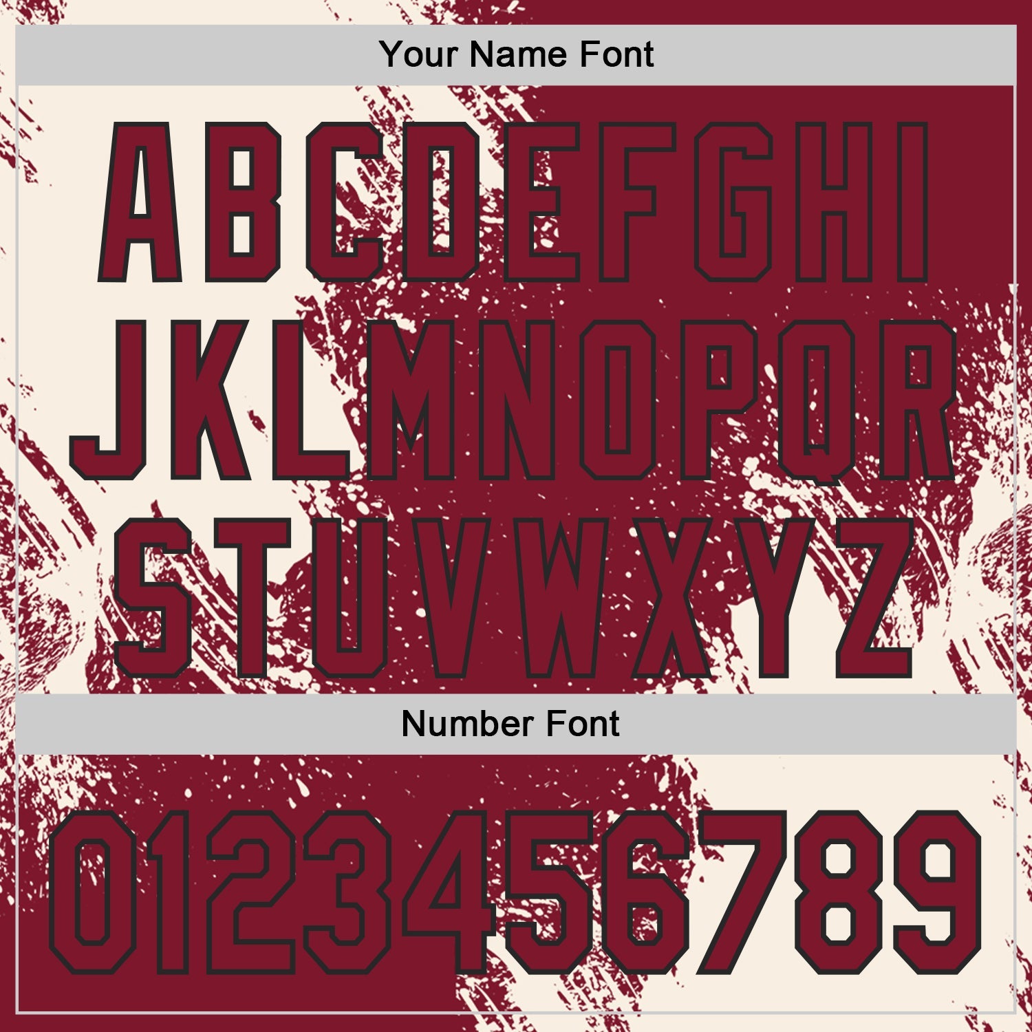 Custom Crimson Cream-Black Abstract Brush Stroke Authentic Baseball Jersey