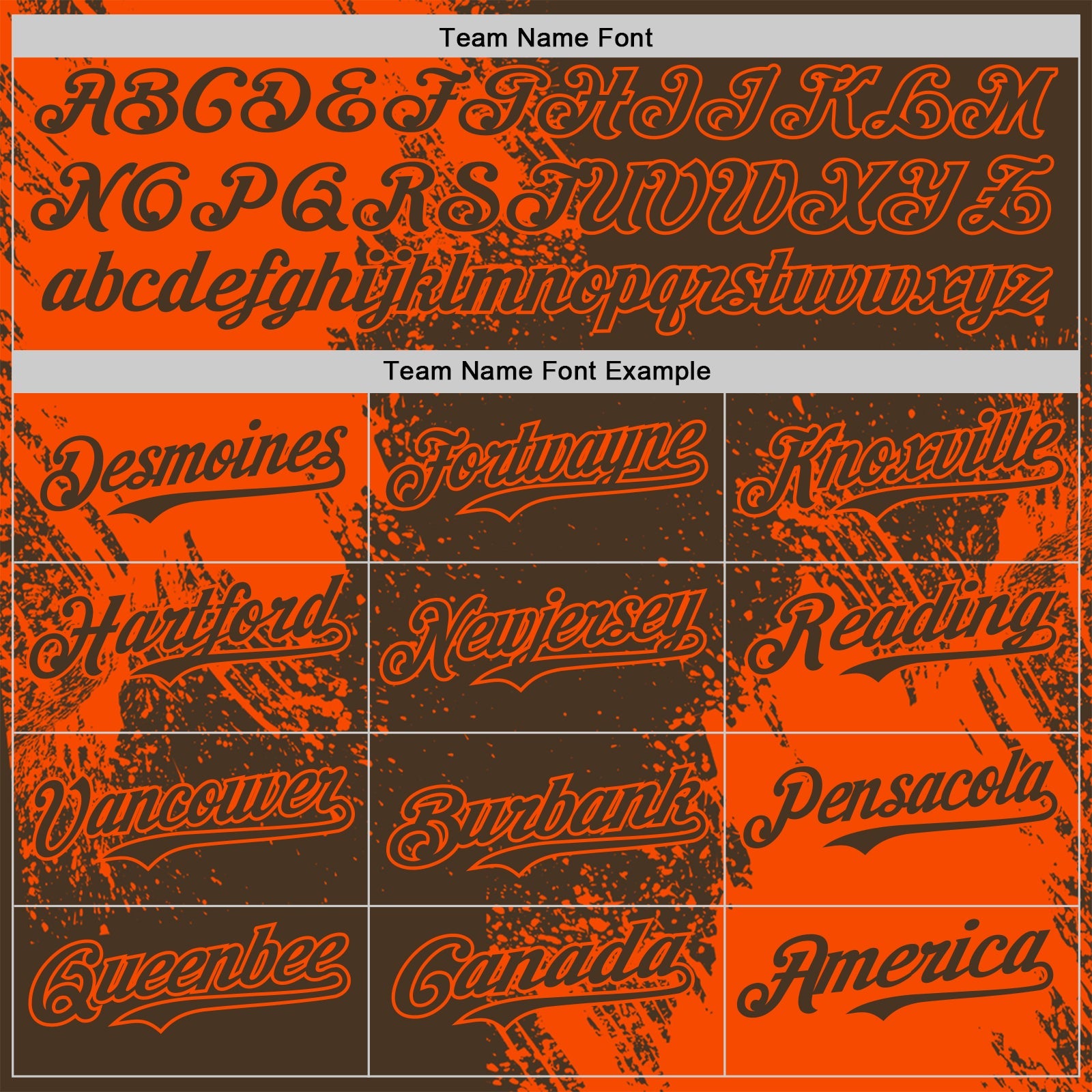 Custom Brown-Orange Abstract Brush Stroke Authentic Baseball Jersey