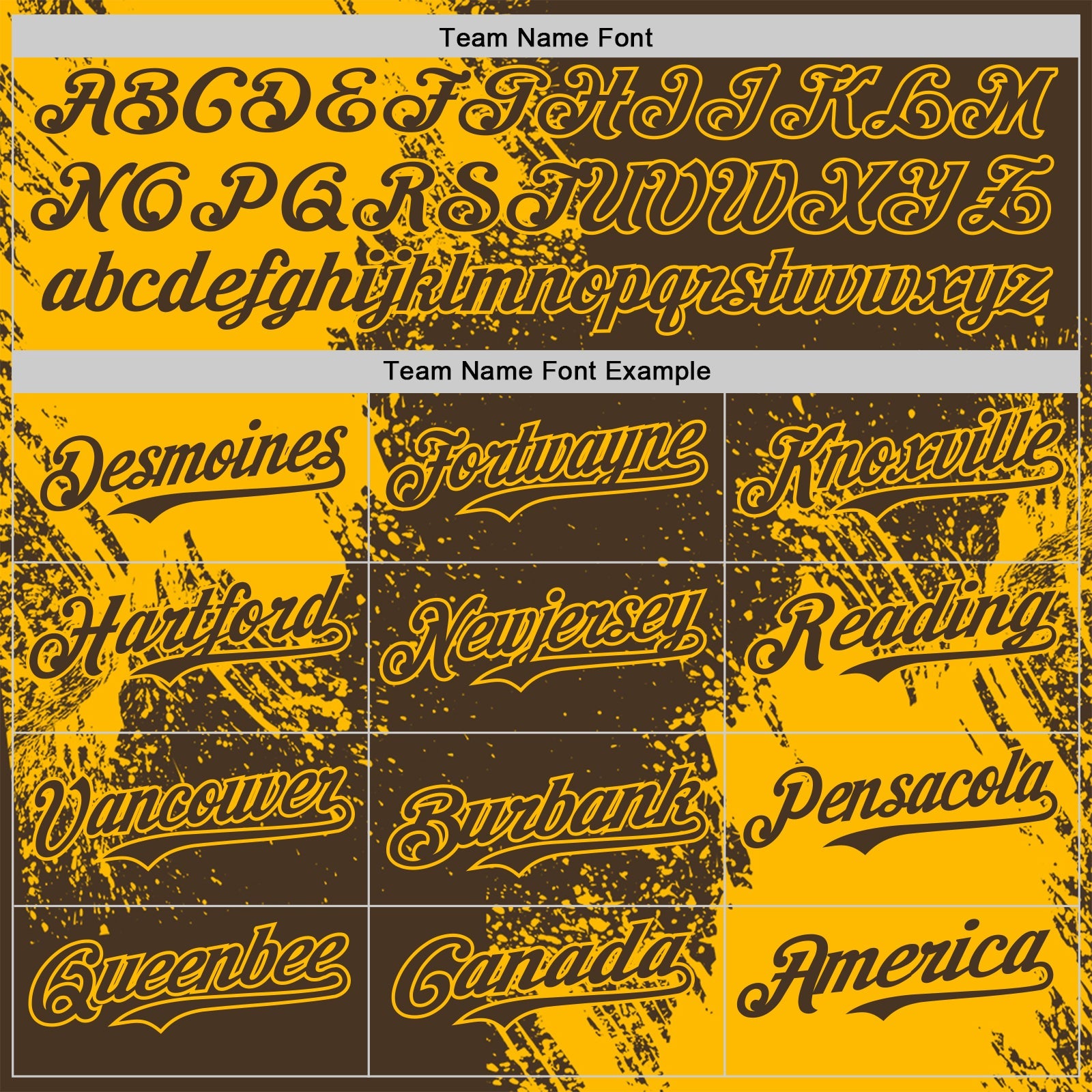 Custom Brown-Gold Abstract Brush Stroke Authentic Baseball Jersey
