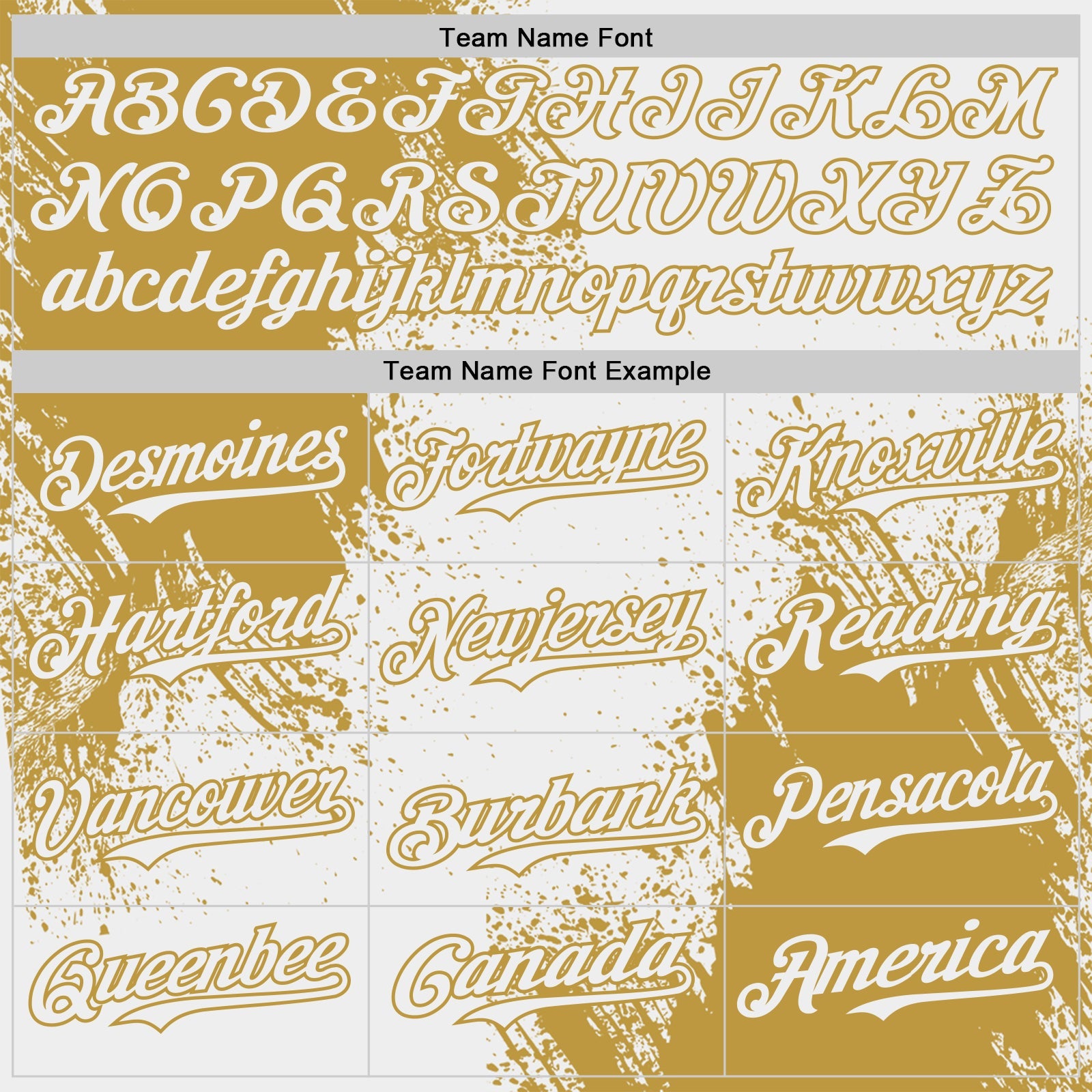 Custom White-Old Gold Abstract Brush Stroke Authentic Baseball Jersey
