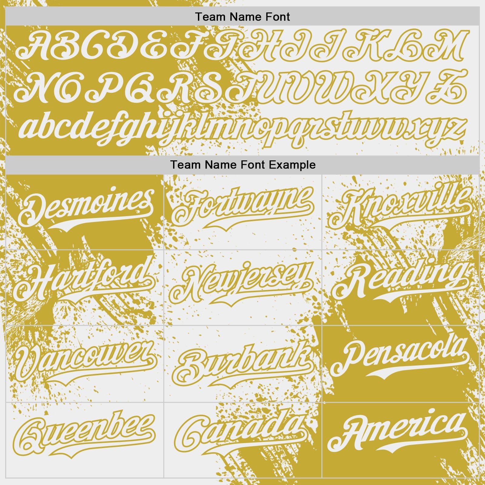 Custom White-Old Gold Abstract Brush Stroke Authentic Baseball Jersey