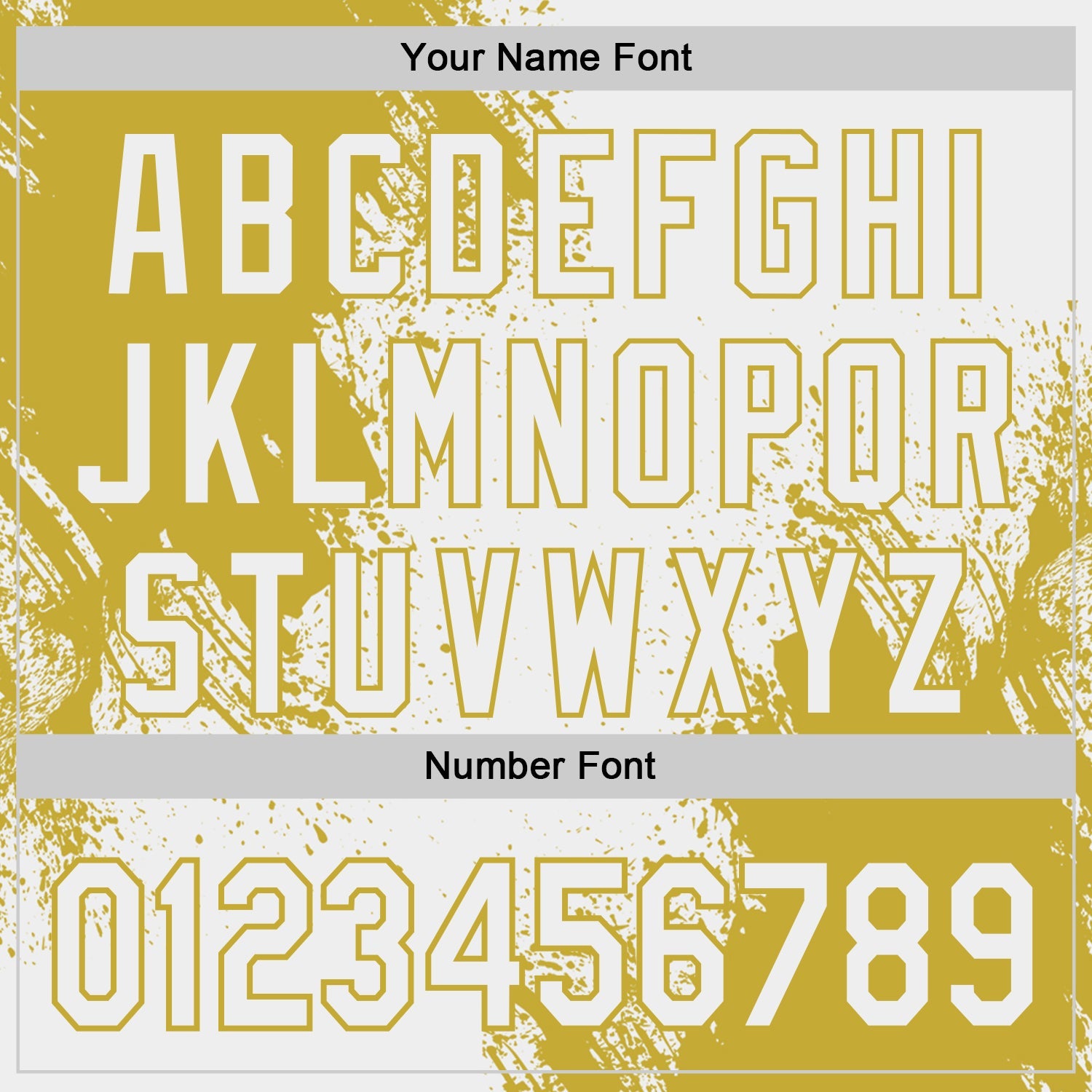 Custom White-Old Gold Abstract Brush Stroke Authentic Baseball Jersey