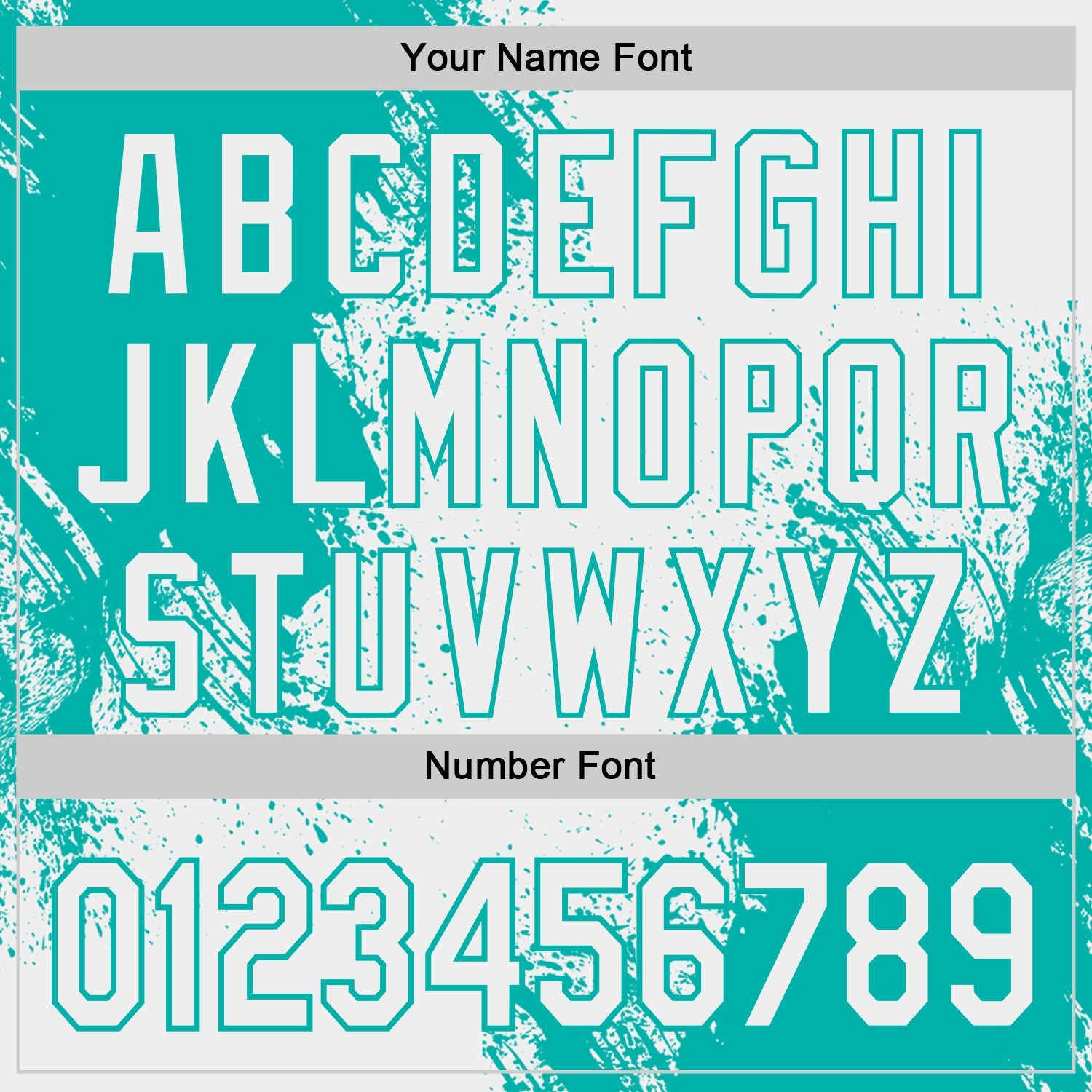 Custom White-Aqua Abstract Brush Stroke Authentic Baseball Jersey
